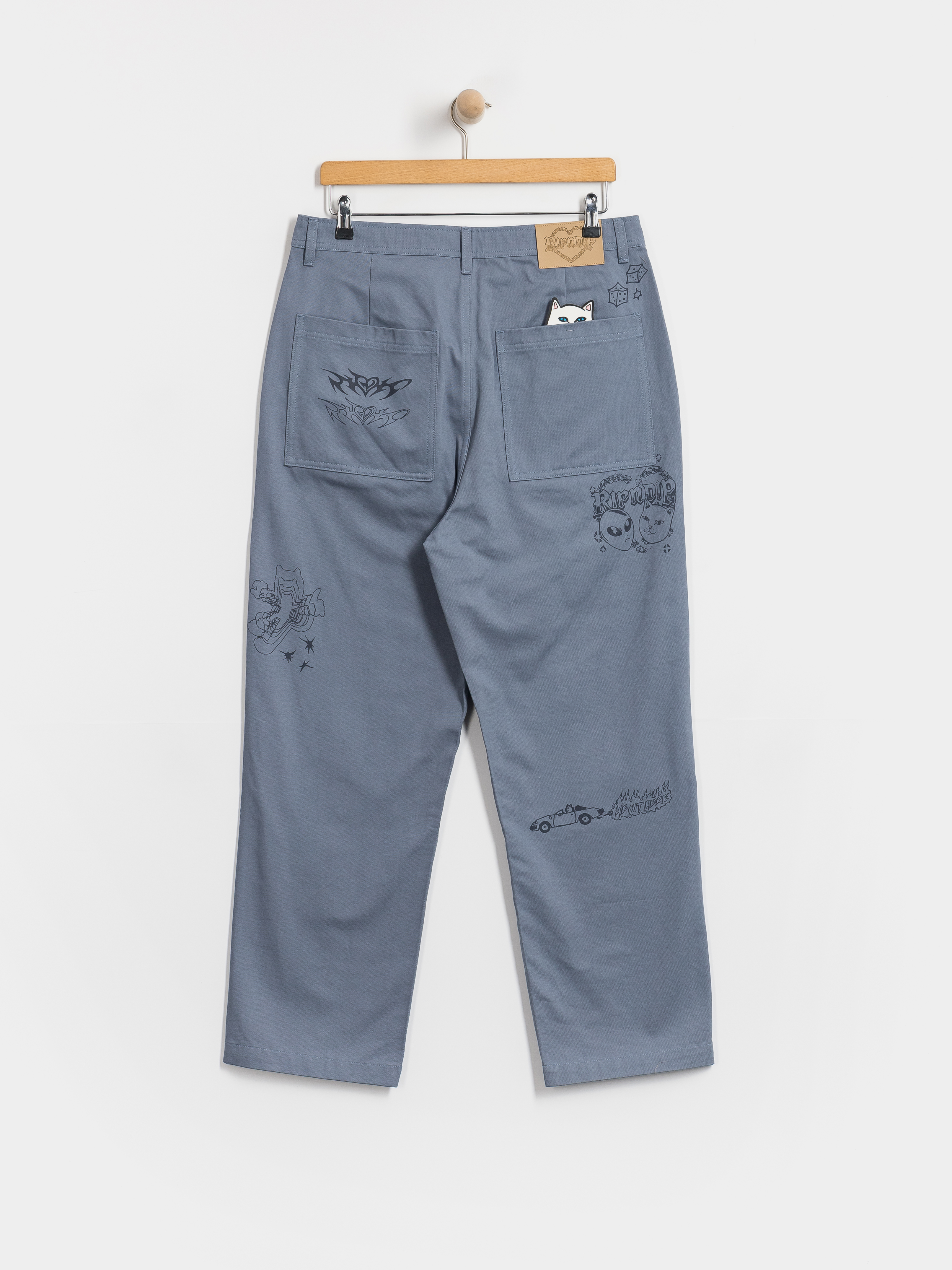 Kalhoty RipNDip Westside Wide Fit (slate)