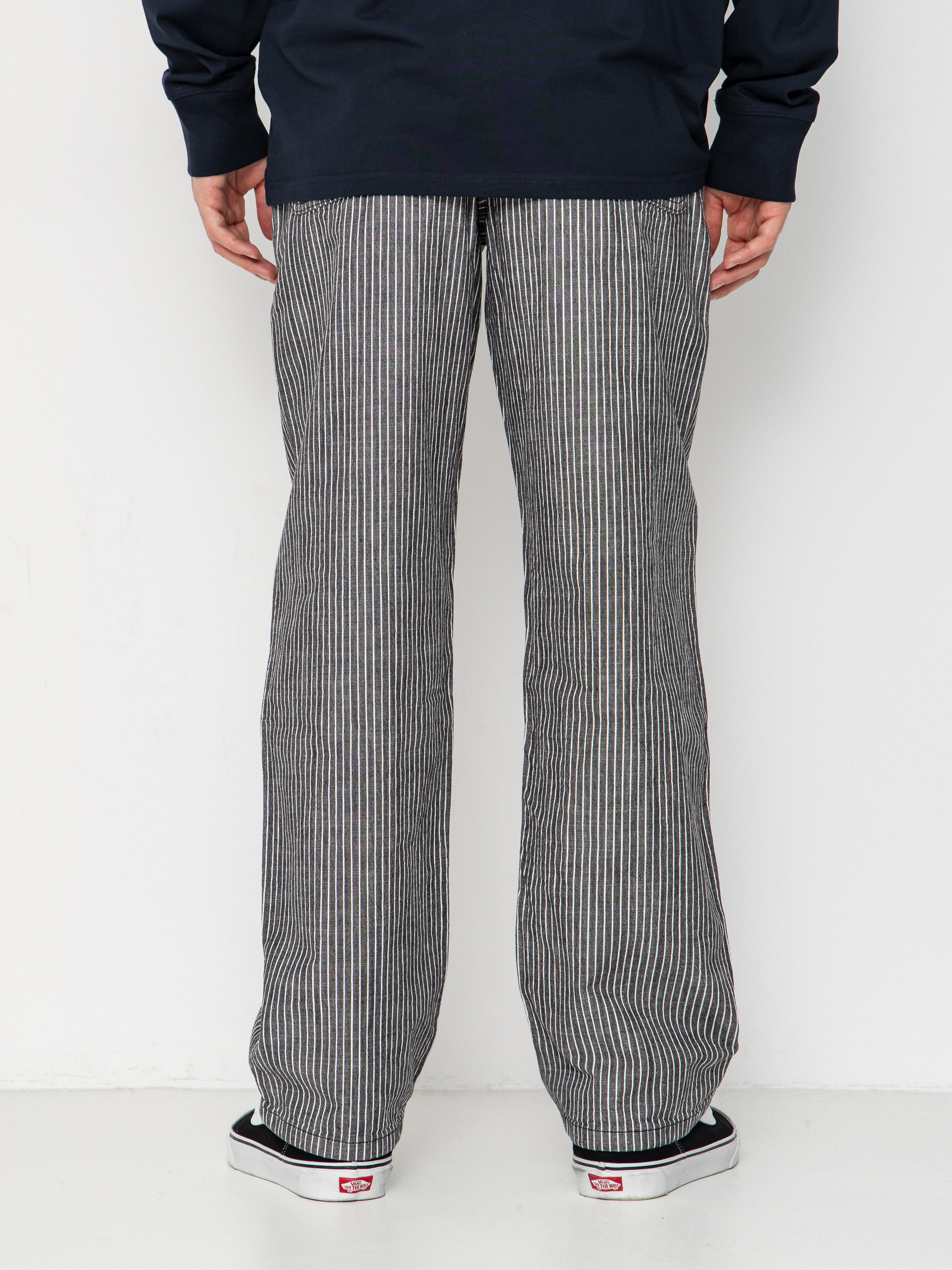 Kalhoty Vans Chore Loose Stripe Denim (black/white)