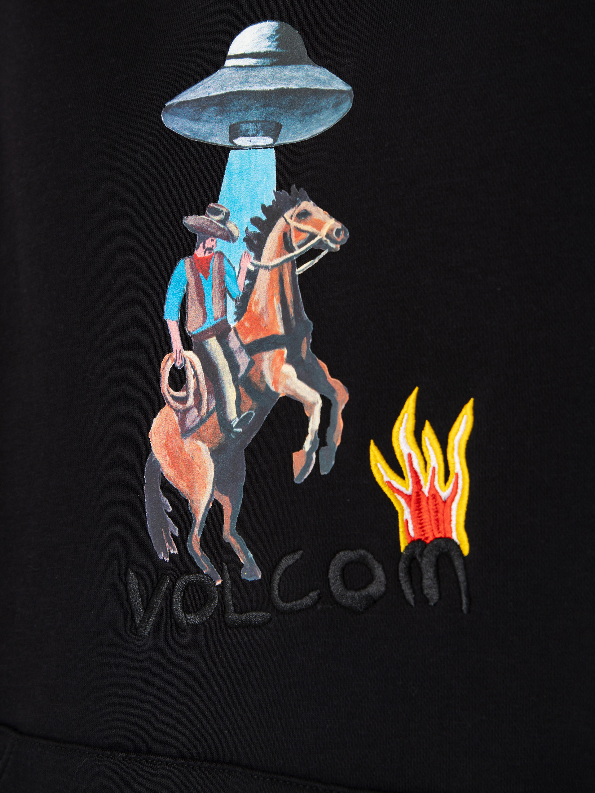 Mikina s kapucí Volcom Fa Mickey Mason 2 HD (black)