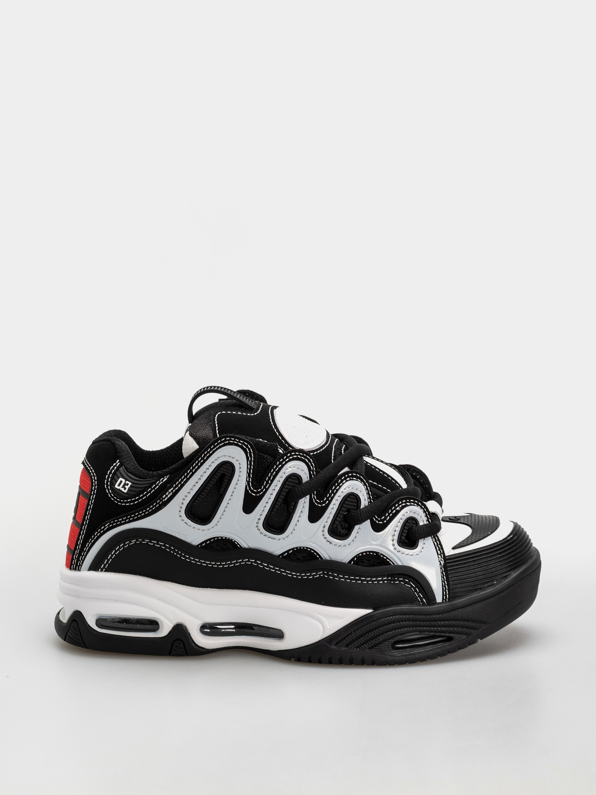 Boty Osiris D3 2001 (black/white/red)