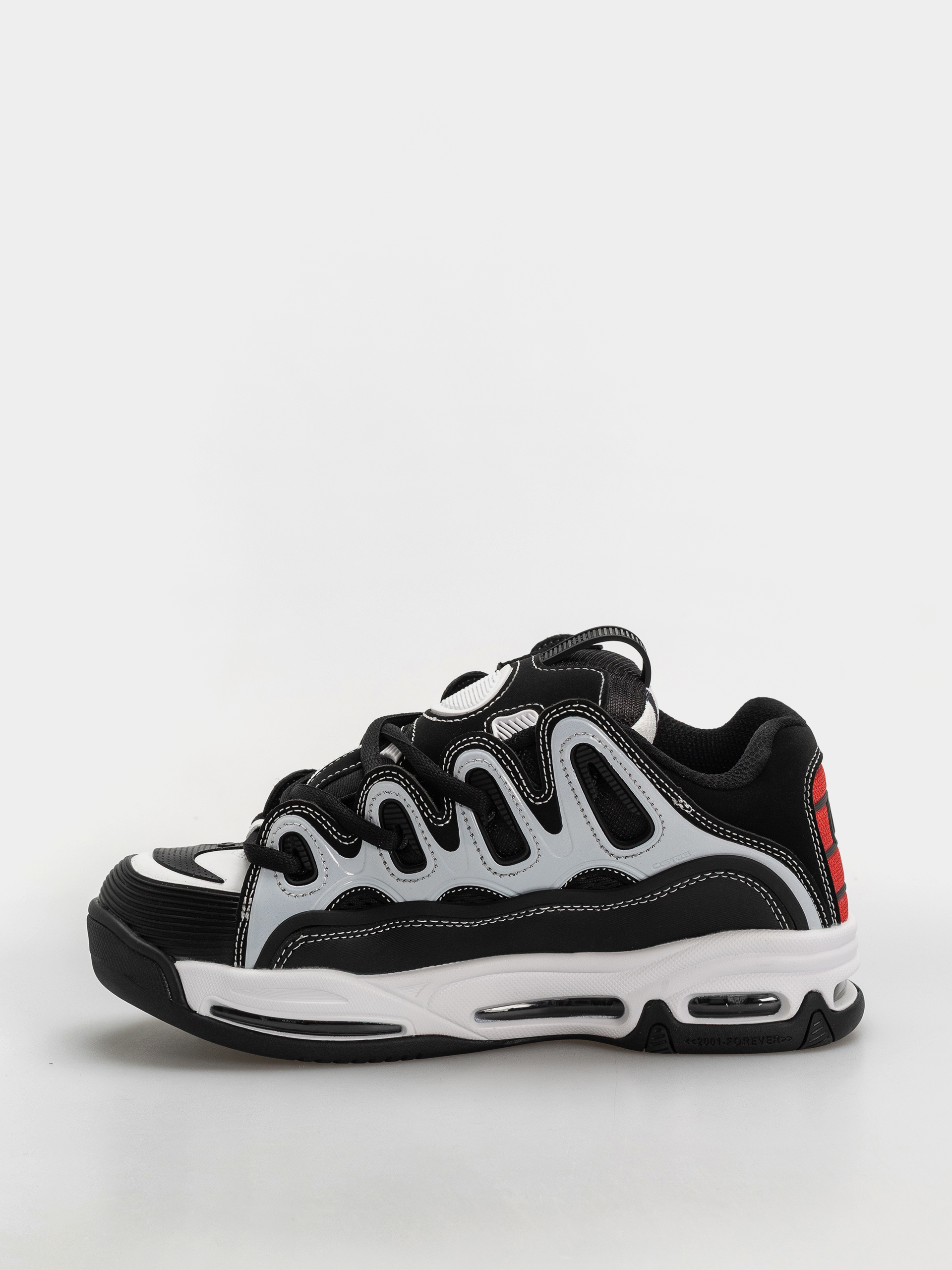 Boty Osiris D3 2001 (black/white/red)