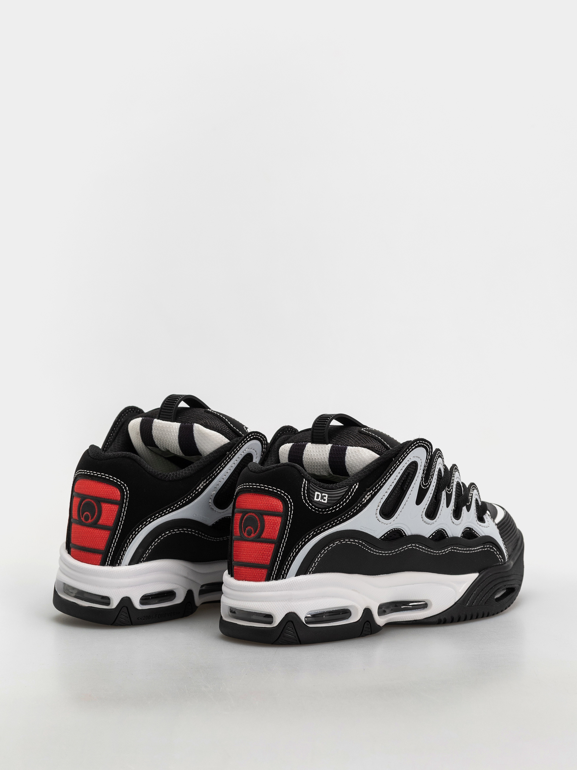 Boty Osiris D3 2001 (black/white/red)