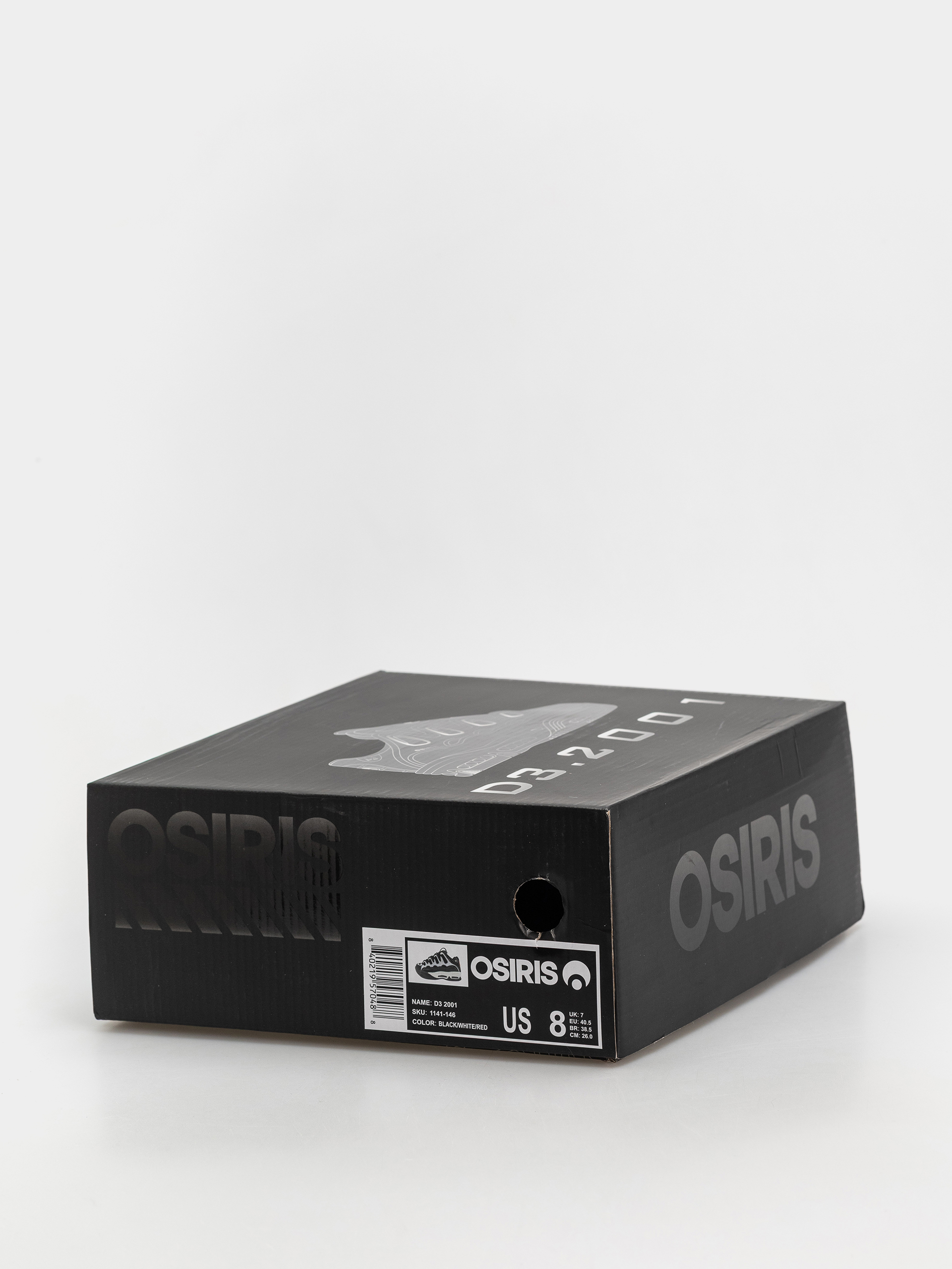 Boty Osiris D3 2001 (black/white/red)