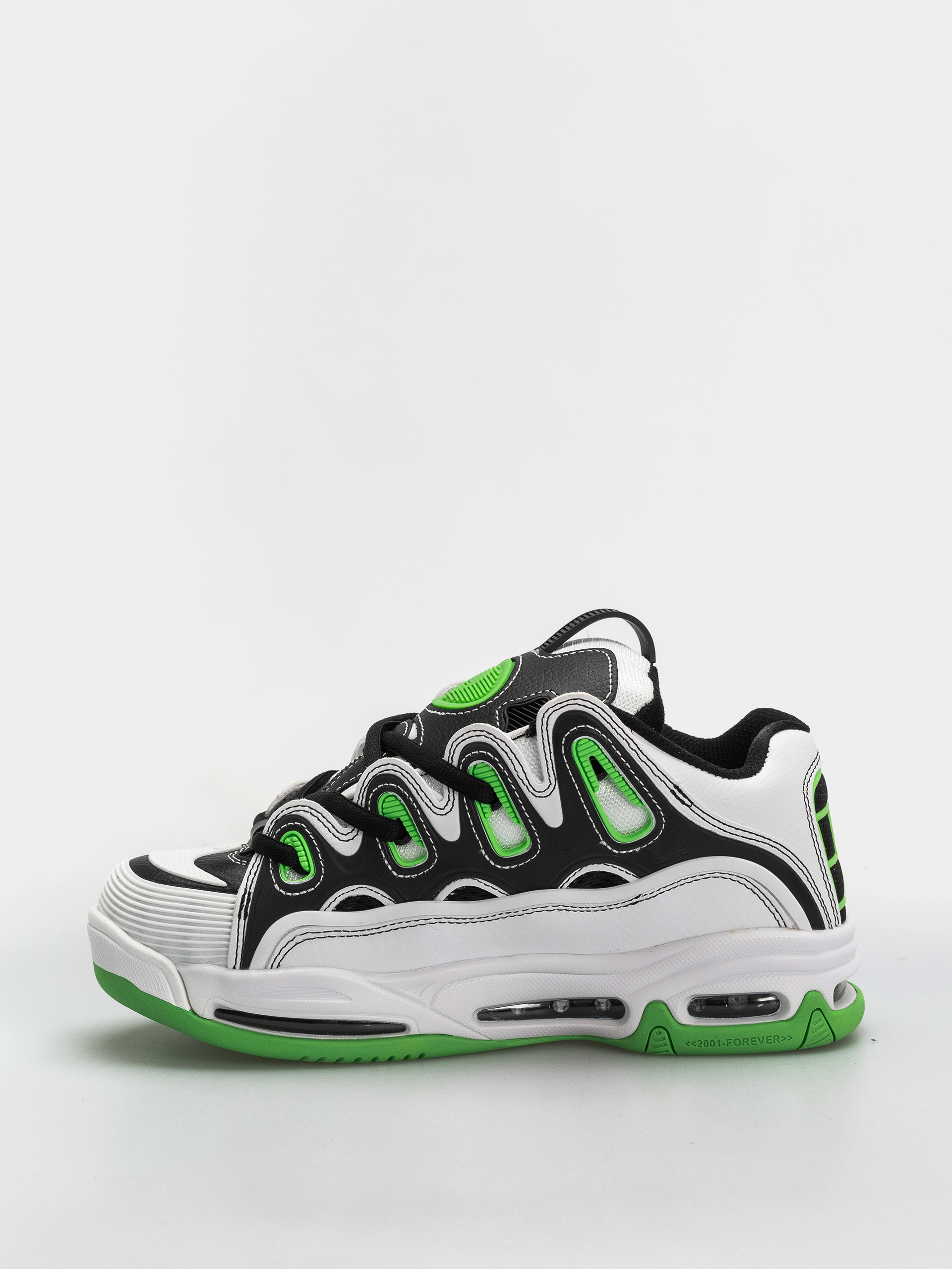 Boty Osiris D3 2001 (white/black/green)