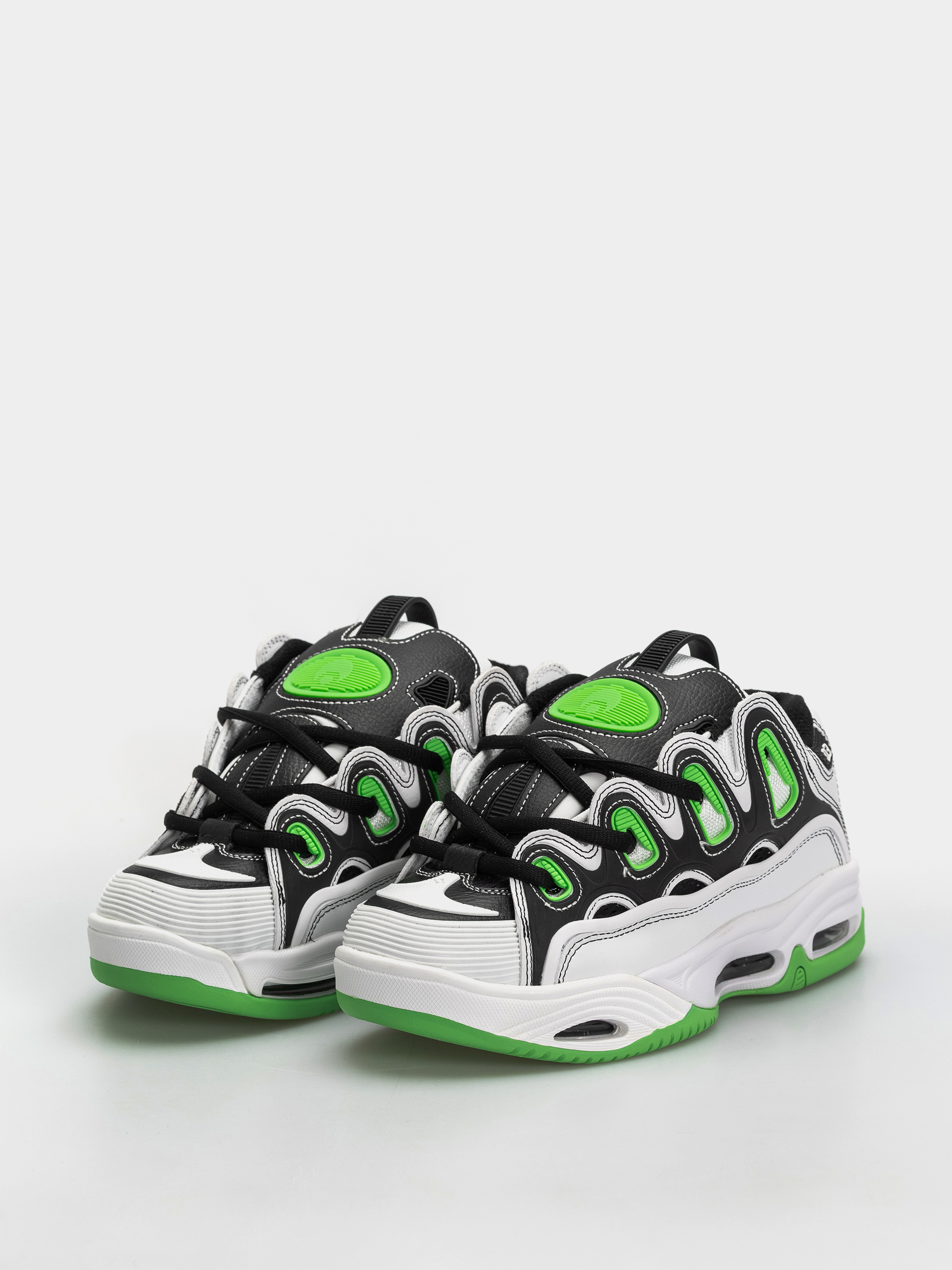 Boty Osiris D3 2001 (white/black/green)