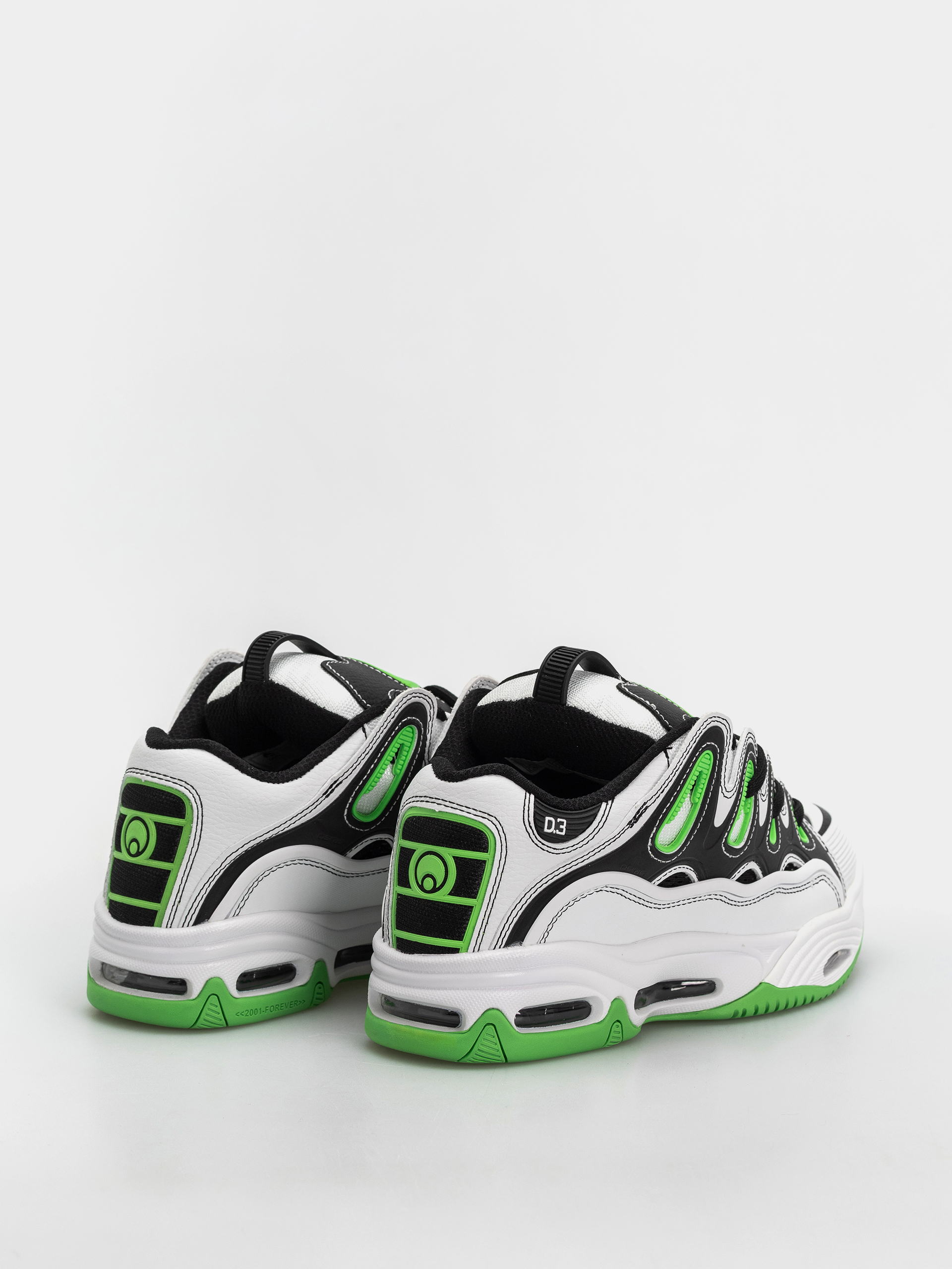 Boty Osiris D3 2001 (white/black/green)