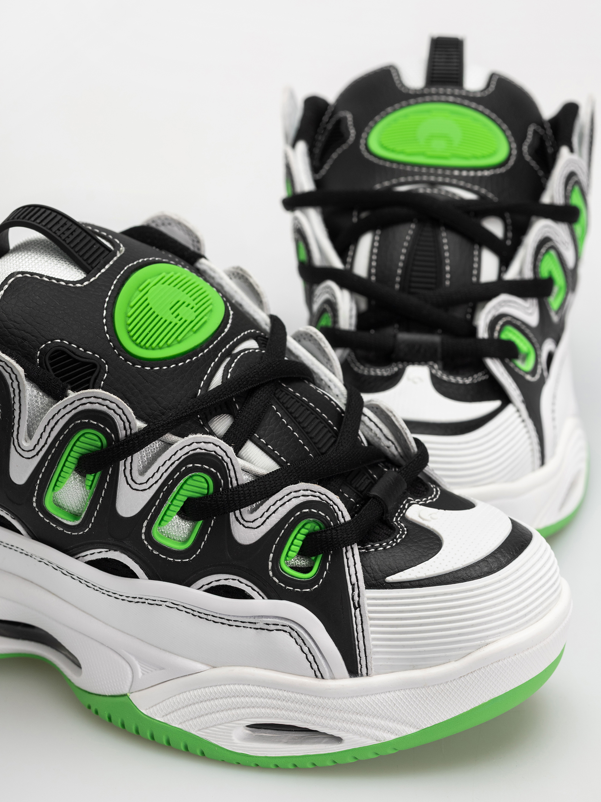 Boty Osiris D3 2001 (white/black/green)