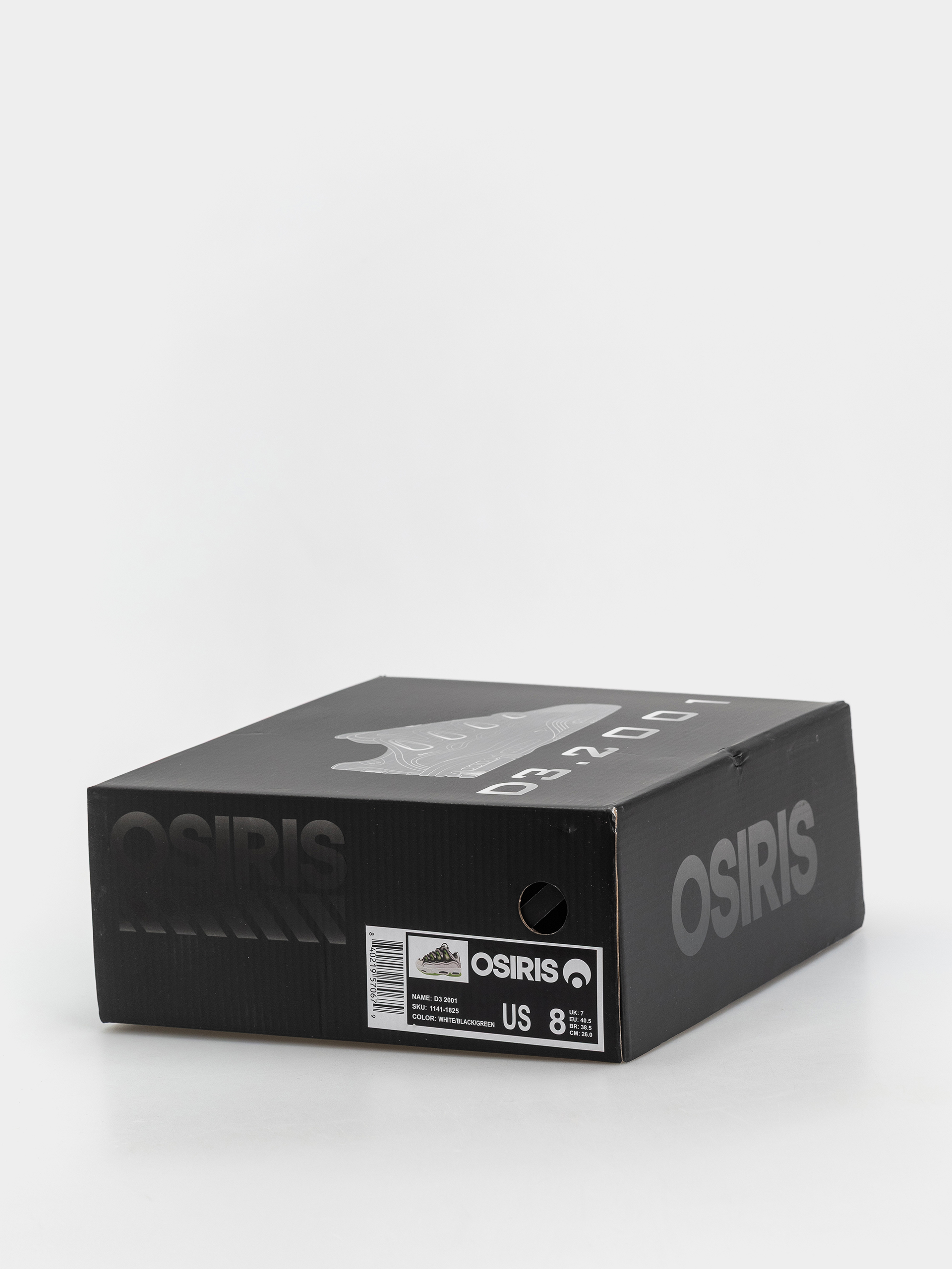 Boty Osiris D3 2001 (white/black/green)