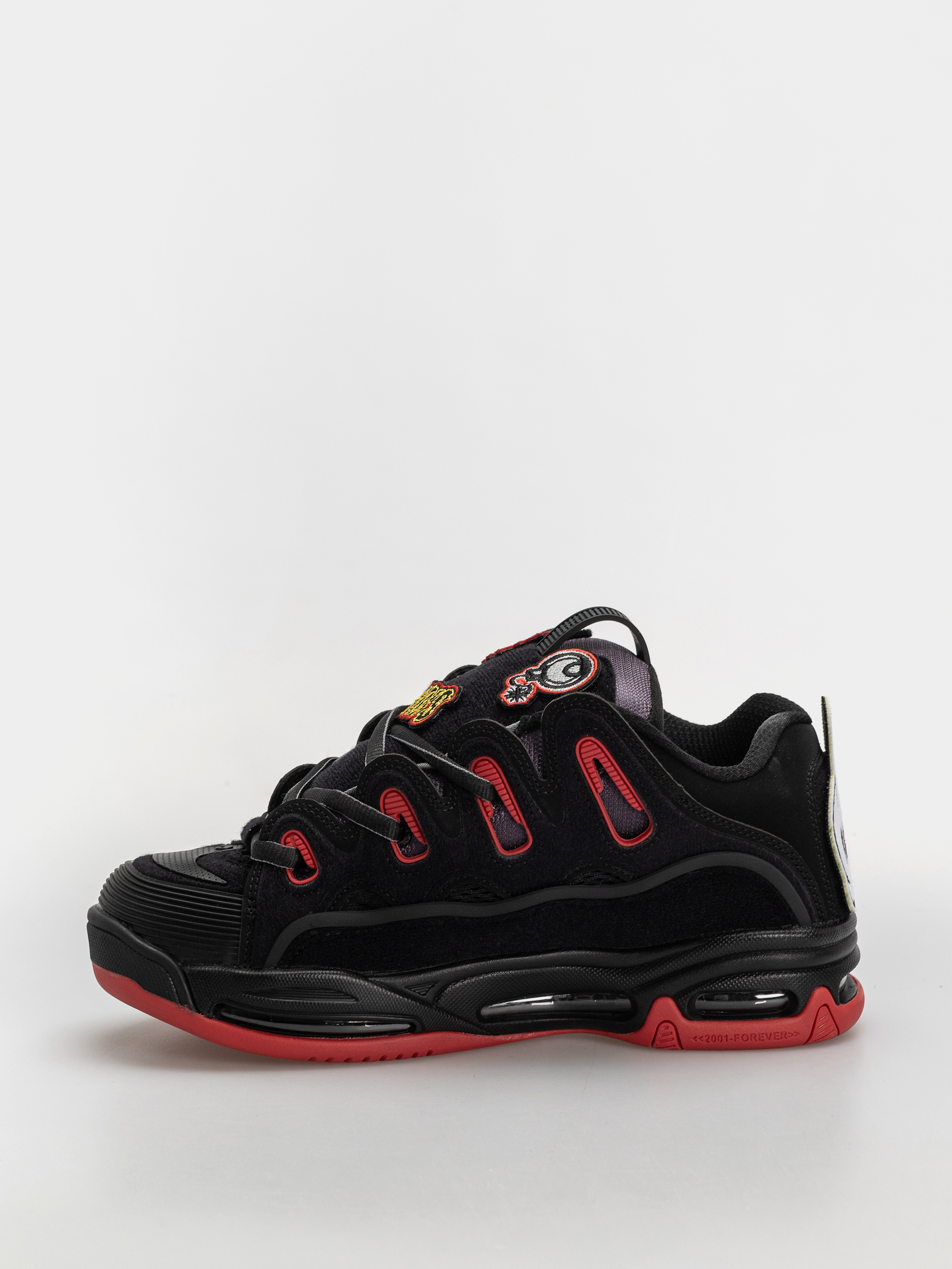Boty Osiris D3 2001 (black/red/velcro)
