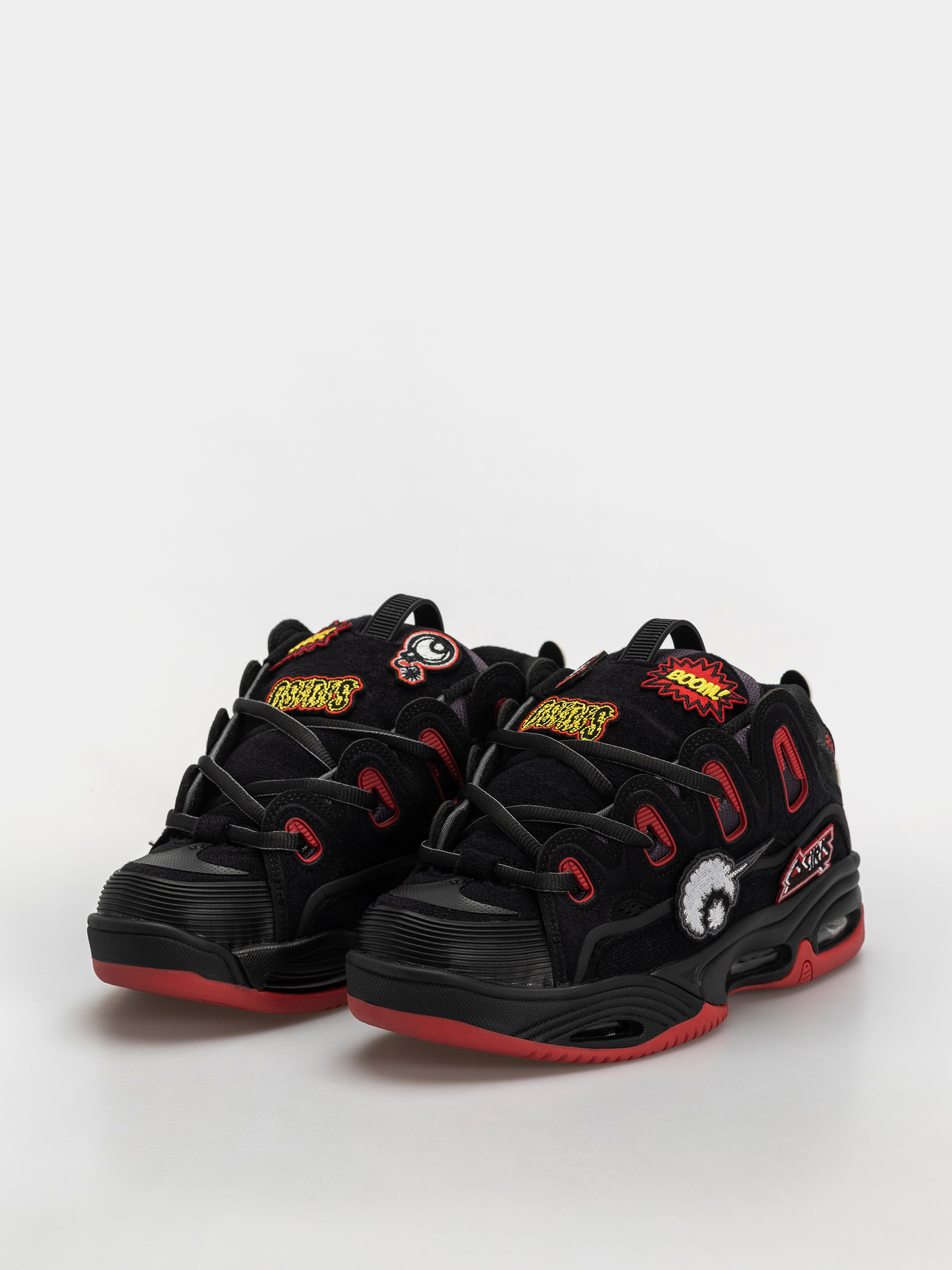 Boty Osiris D3 2001 (black/red/velcro)