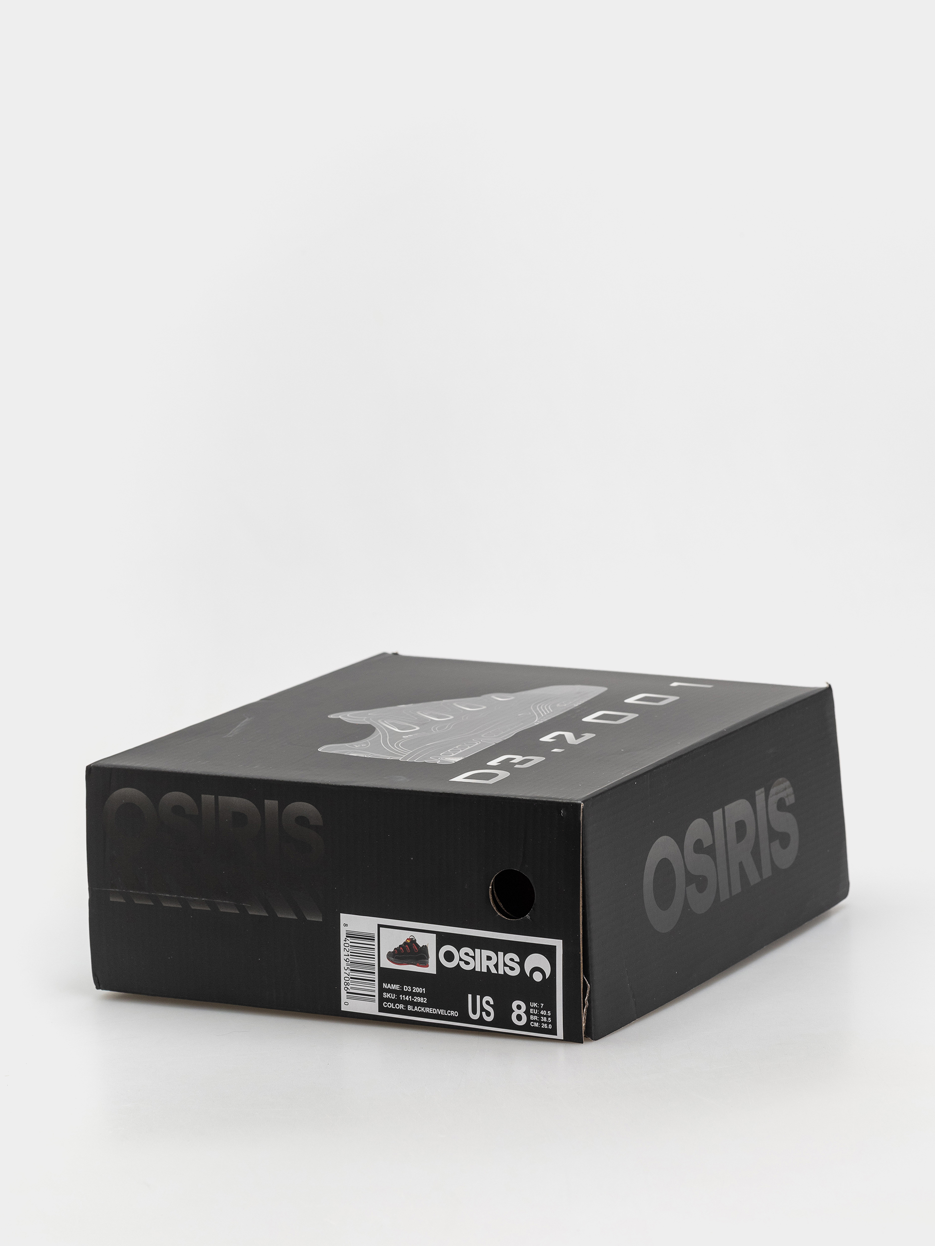 Boty Osiris D3 2001 (black/red/velcro)