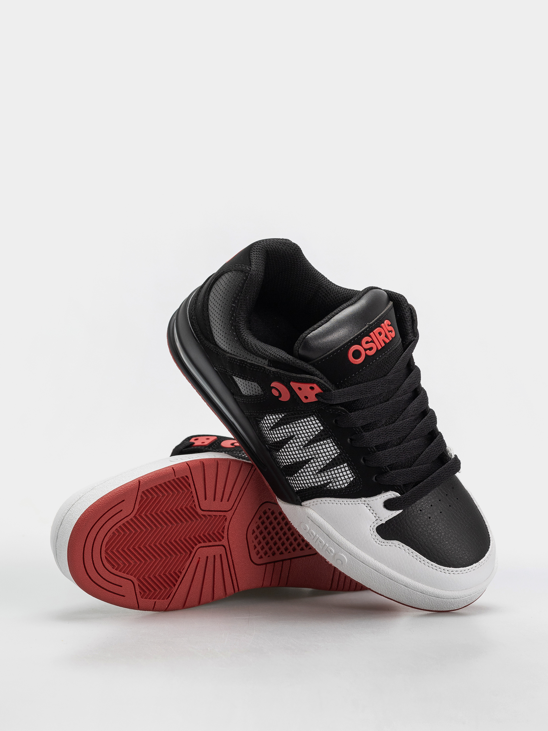 Boty Osiris Pixel (white/black/red)