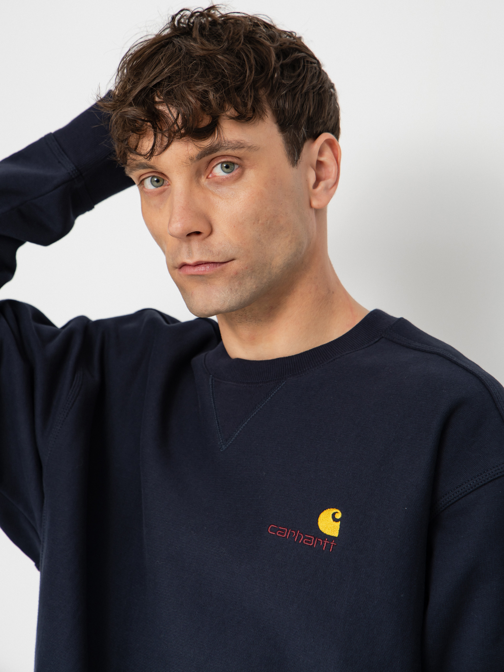 Mikina Carhartt WIP American Script (deep night)