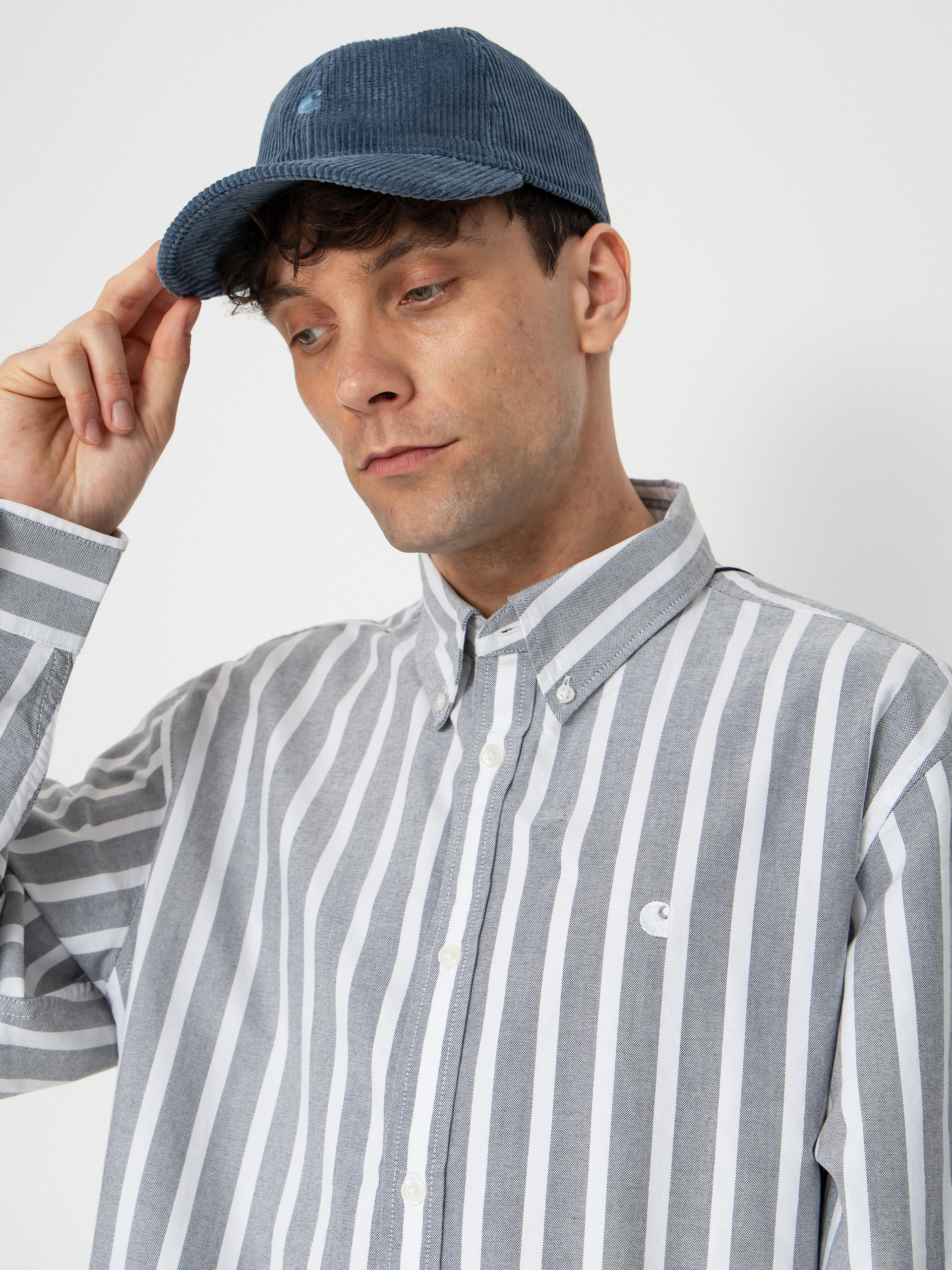 Košile Carhartt WIP Deven (deven stripe/black/white)