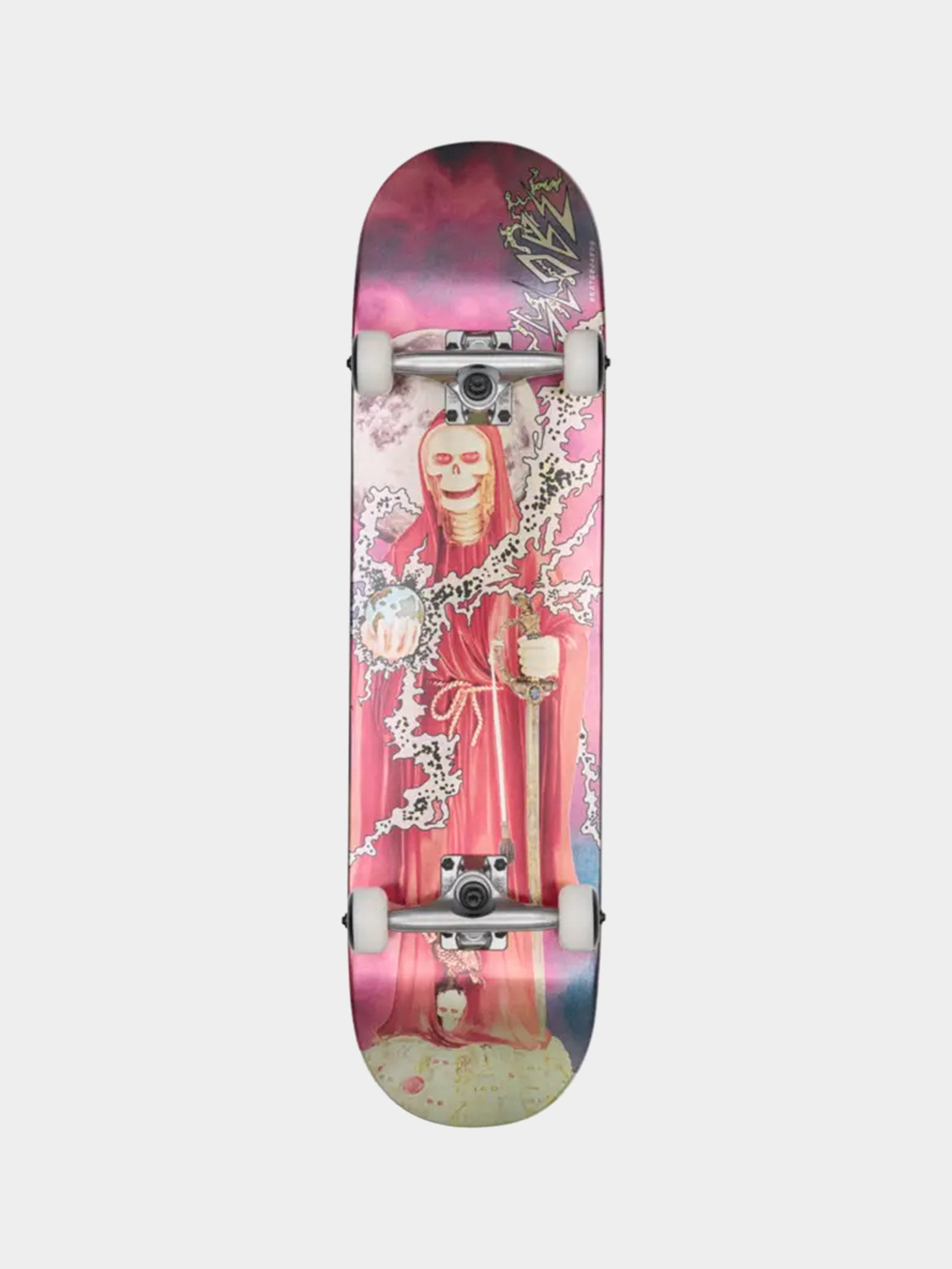 Skateboard Globe G1 Downtown Doom (silver/red)
