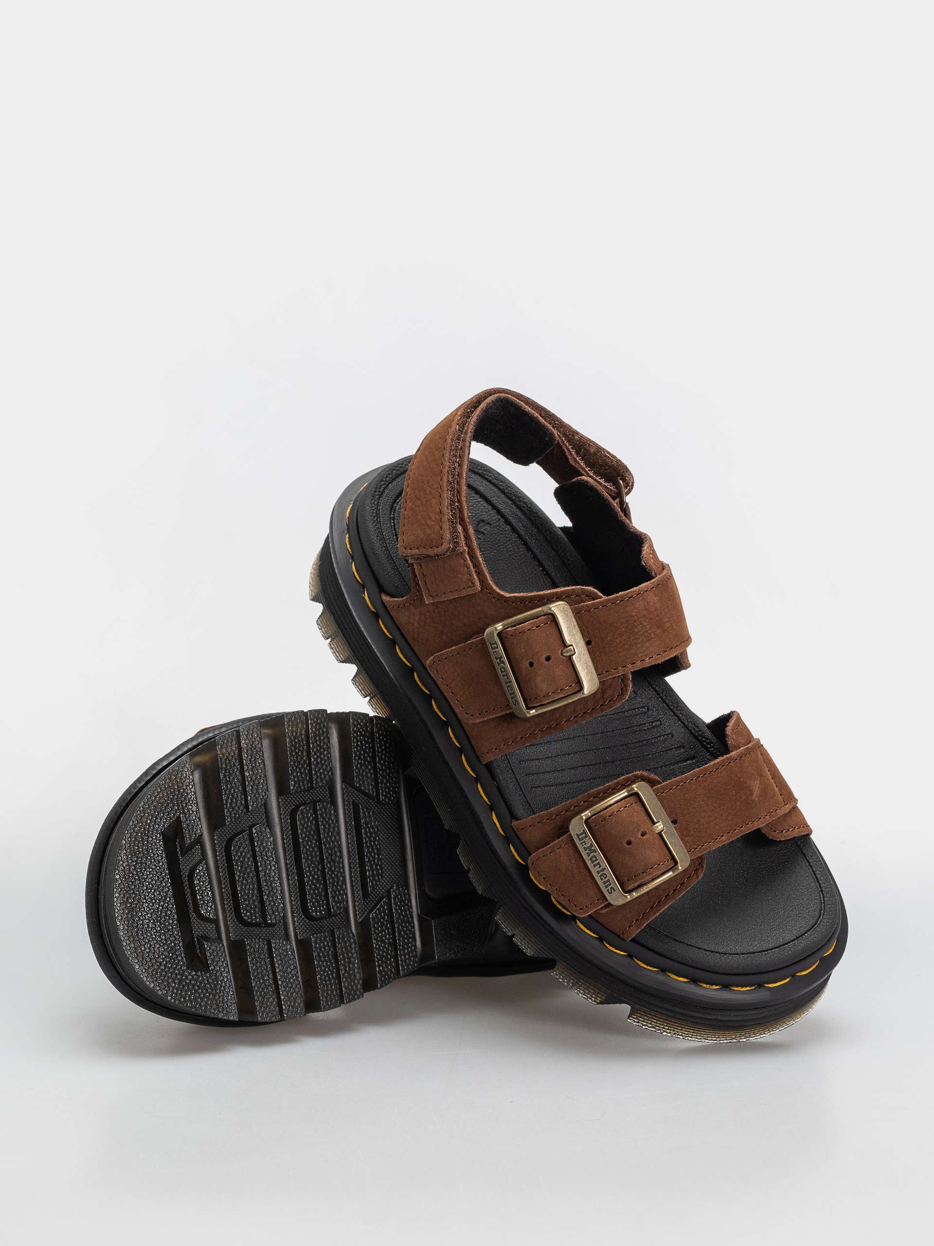 Sandaly Dr. Martens ZebZag Wmn (sepia brown tumbled nubuck)