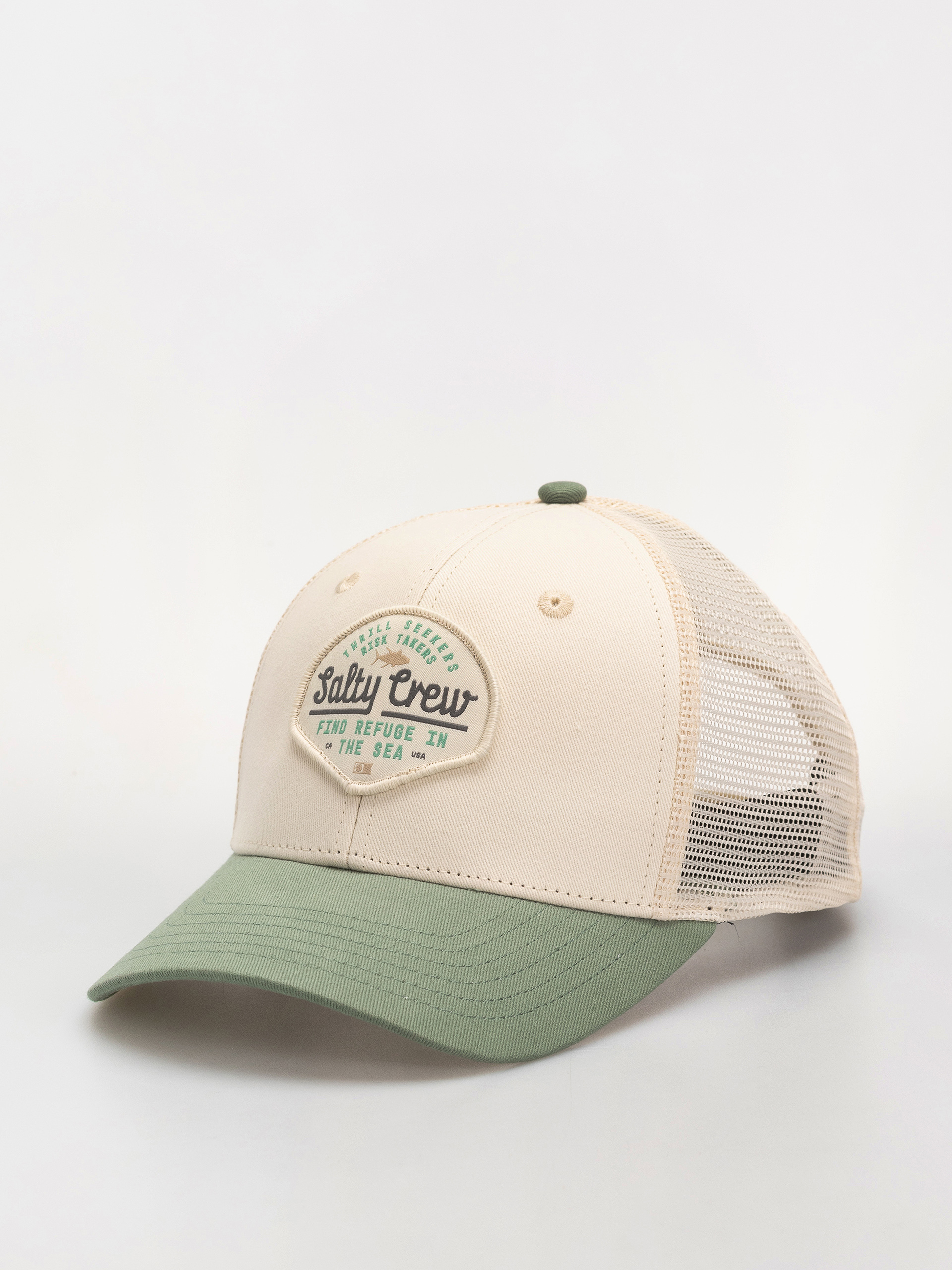 Ku0161iltovka  Salty Crew Border Trucker (off white/mid green)