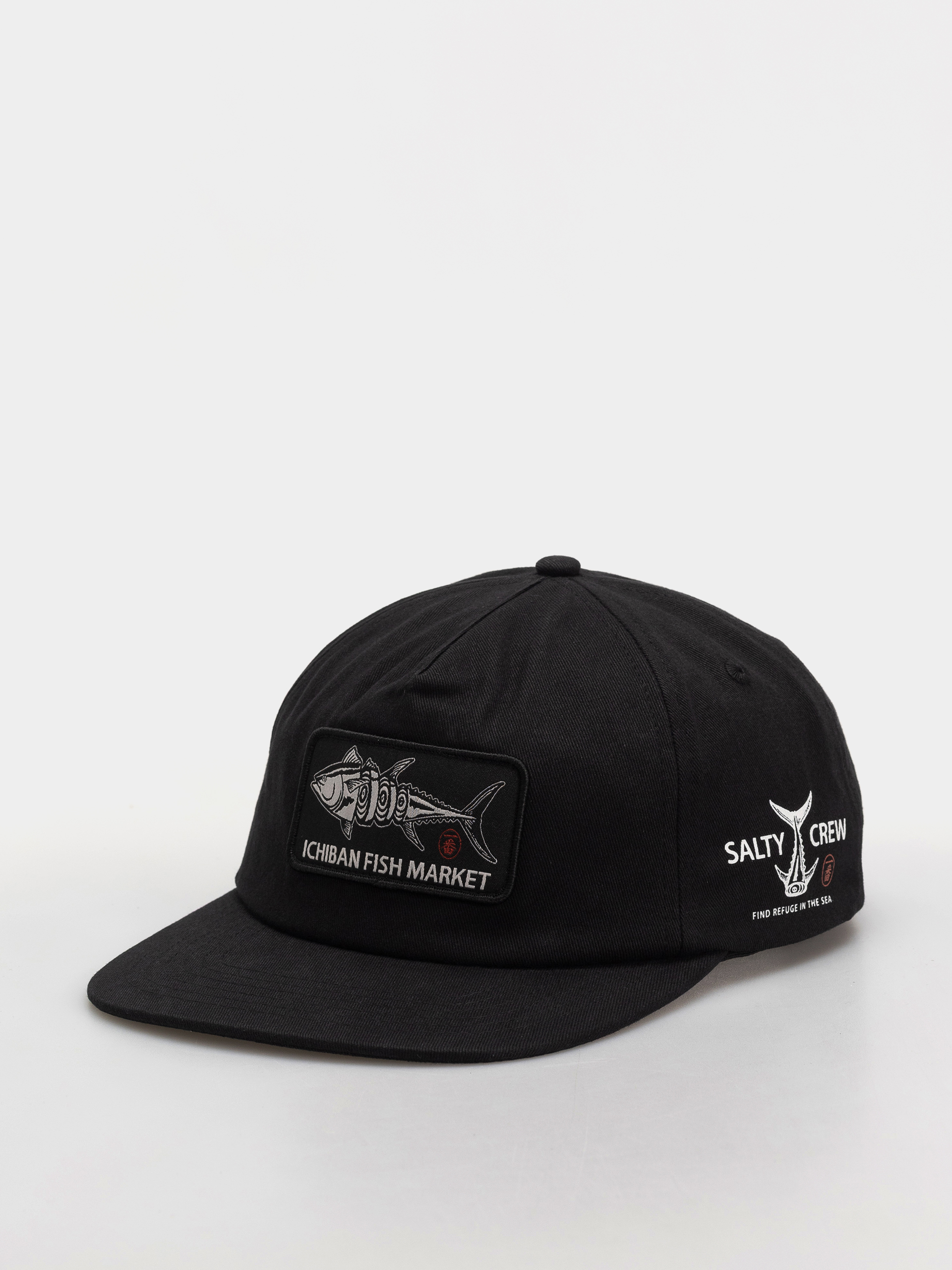 Kšiltovka  Salty Crew Fish Market Snapback (black)