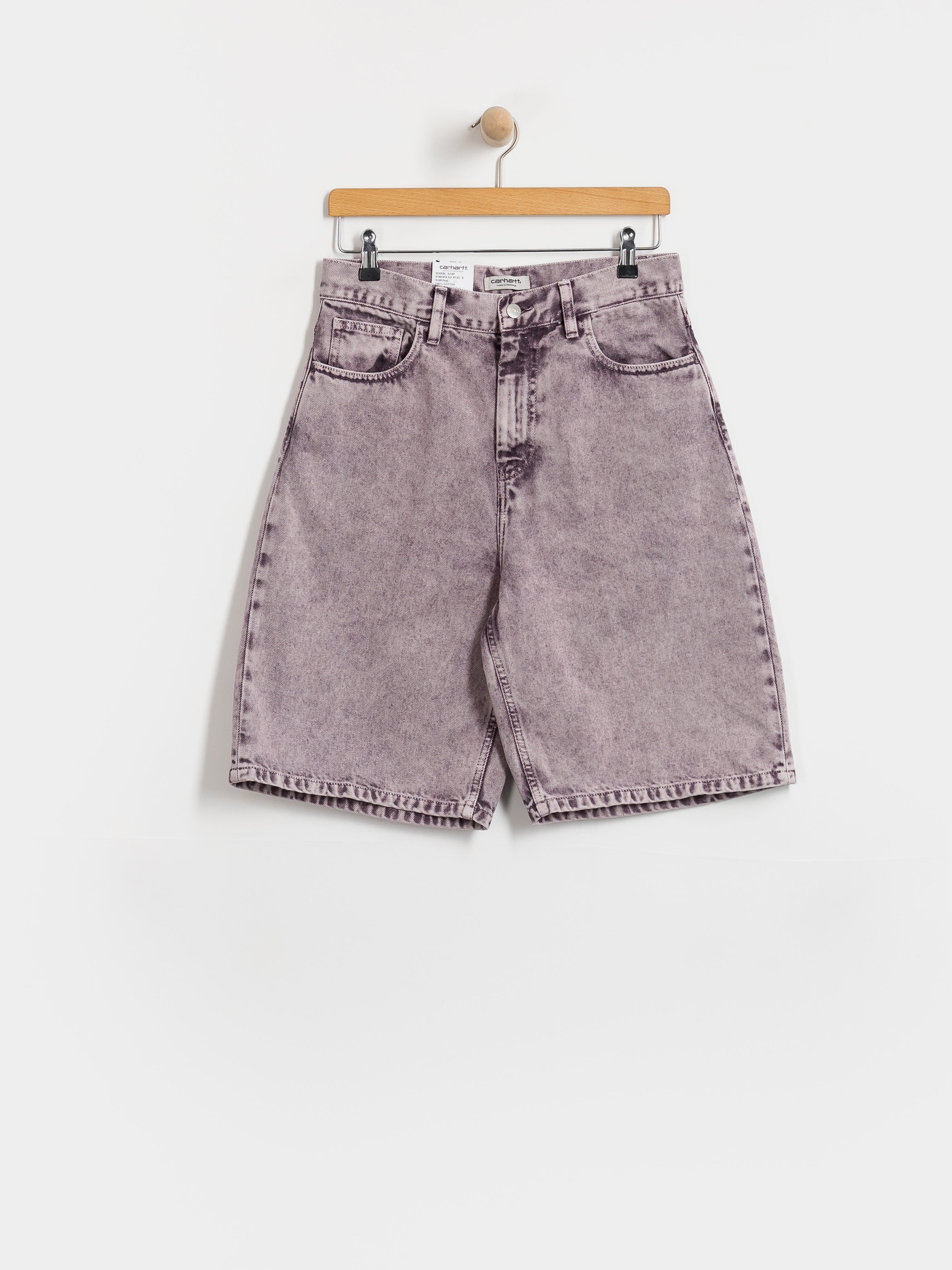 Kraťasy Carhartt WIP Brandon Wmn (cozy purple chalk wash)