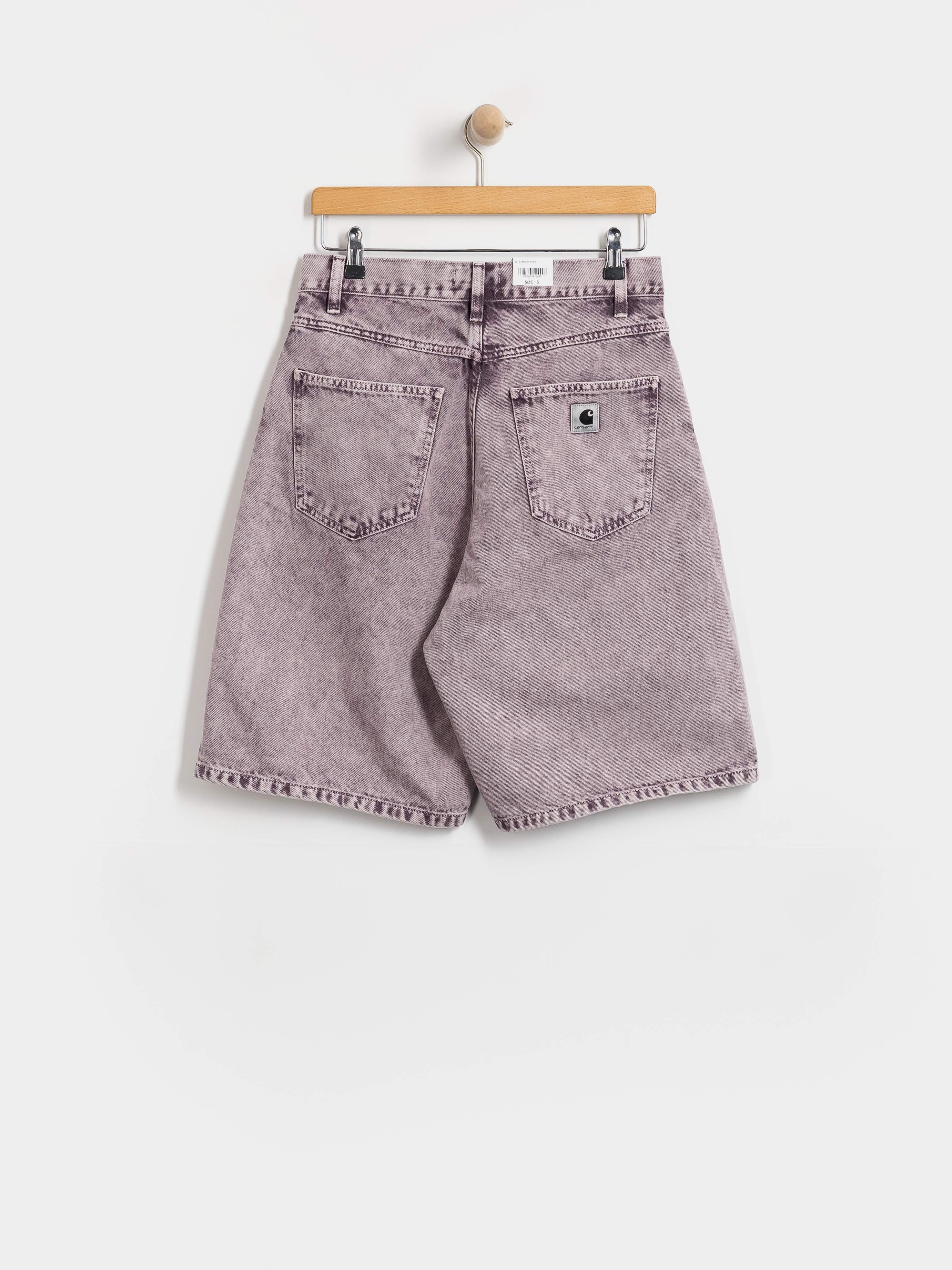 Kraťasy Carhartt WIP Brandon Wmn (cozy purple chalk wash)