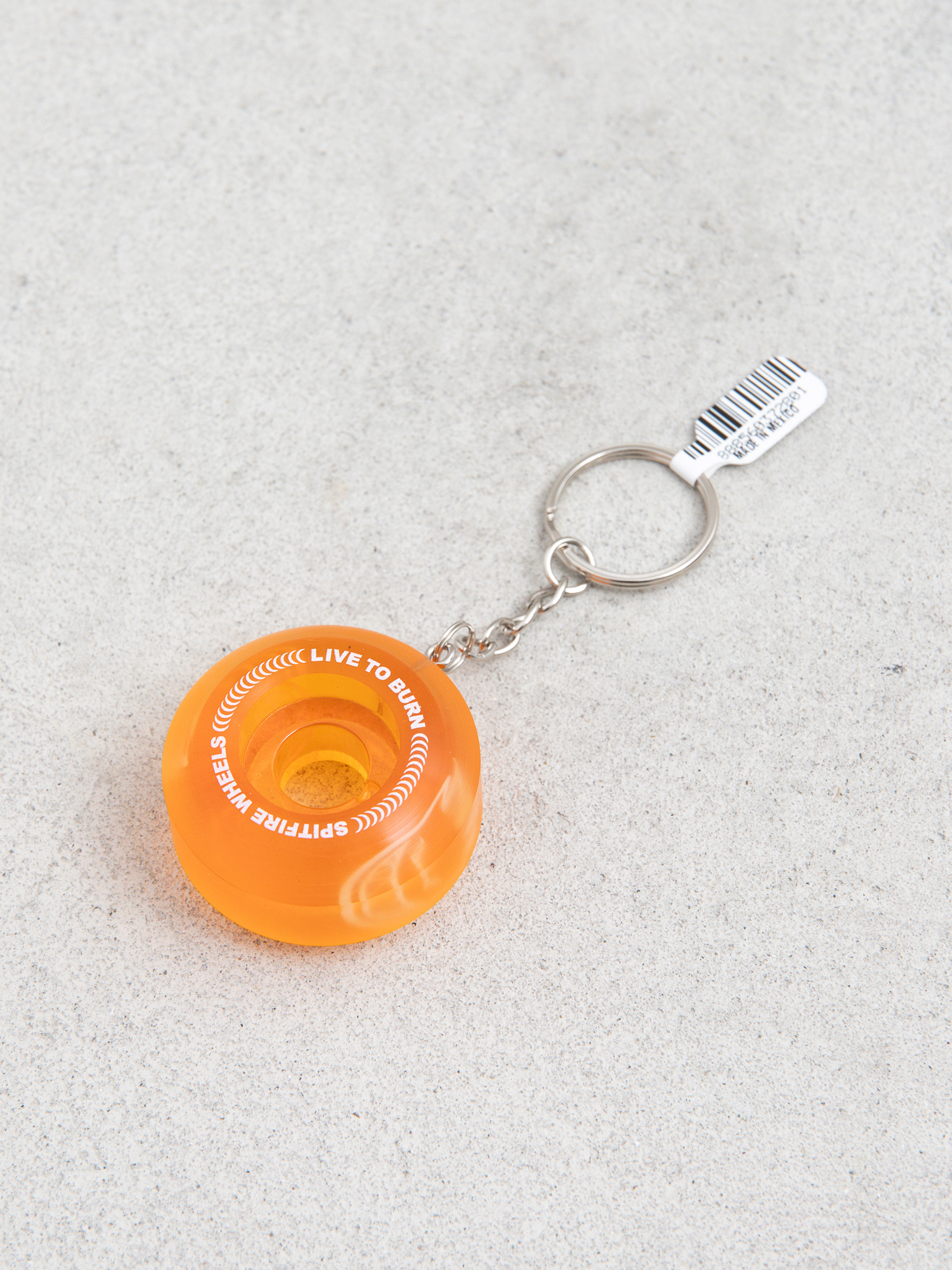 Klíčenka Spitfire Wheel Keychain (transparent orange)