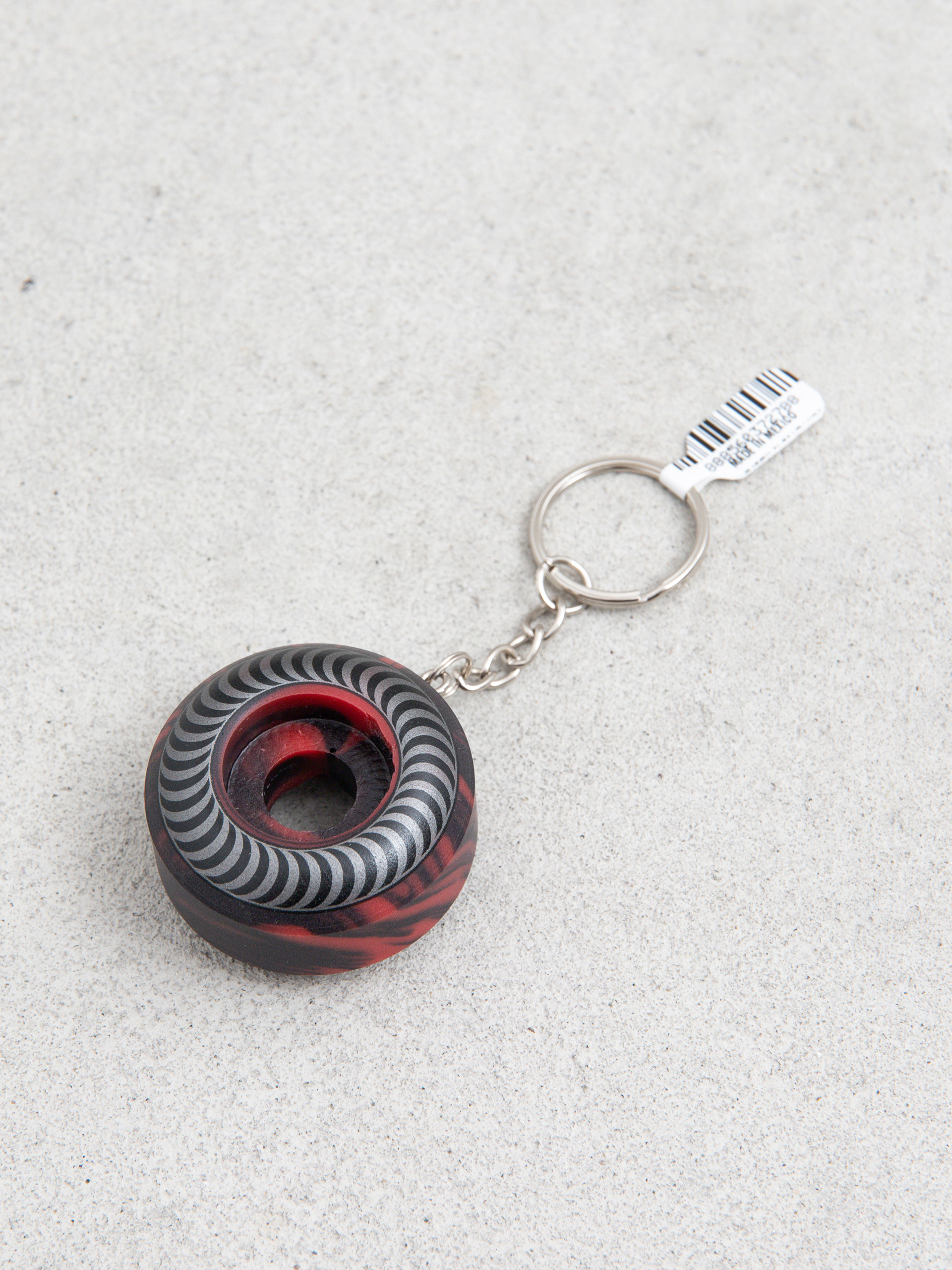 Klu00edu010denka Spitfire Wheel Keychain (red swirl)