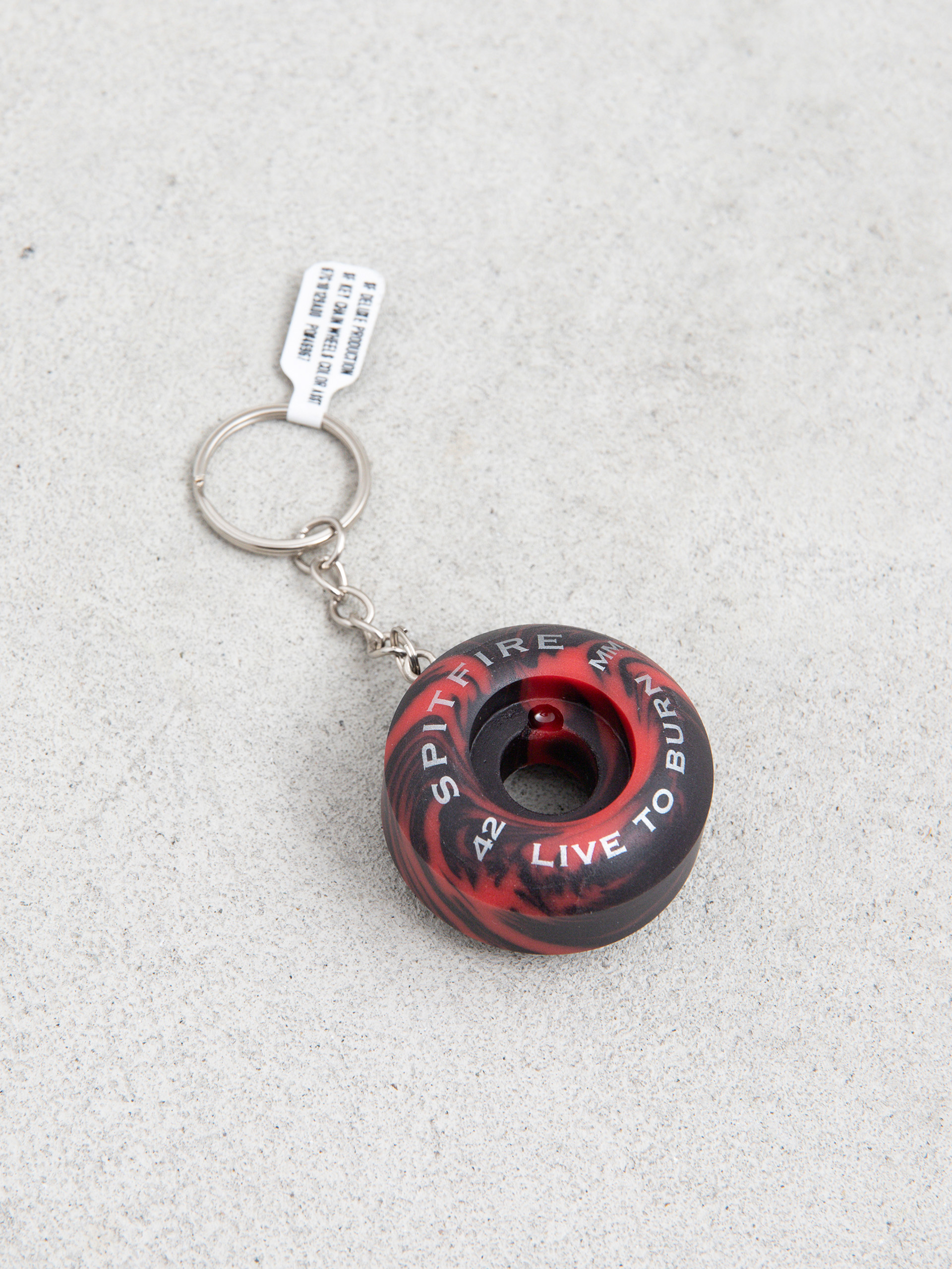 Klíčenka Spitfire Wheel Keychain (red swirl)