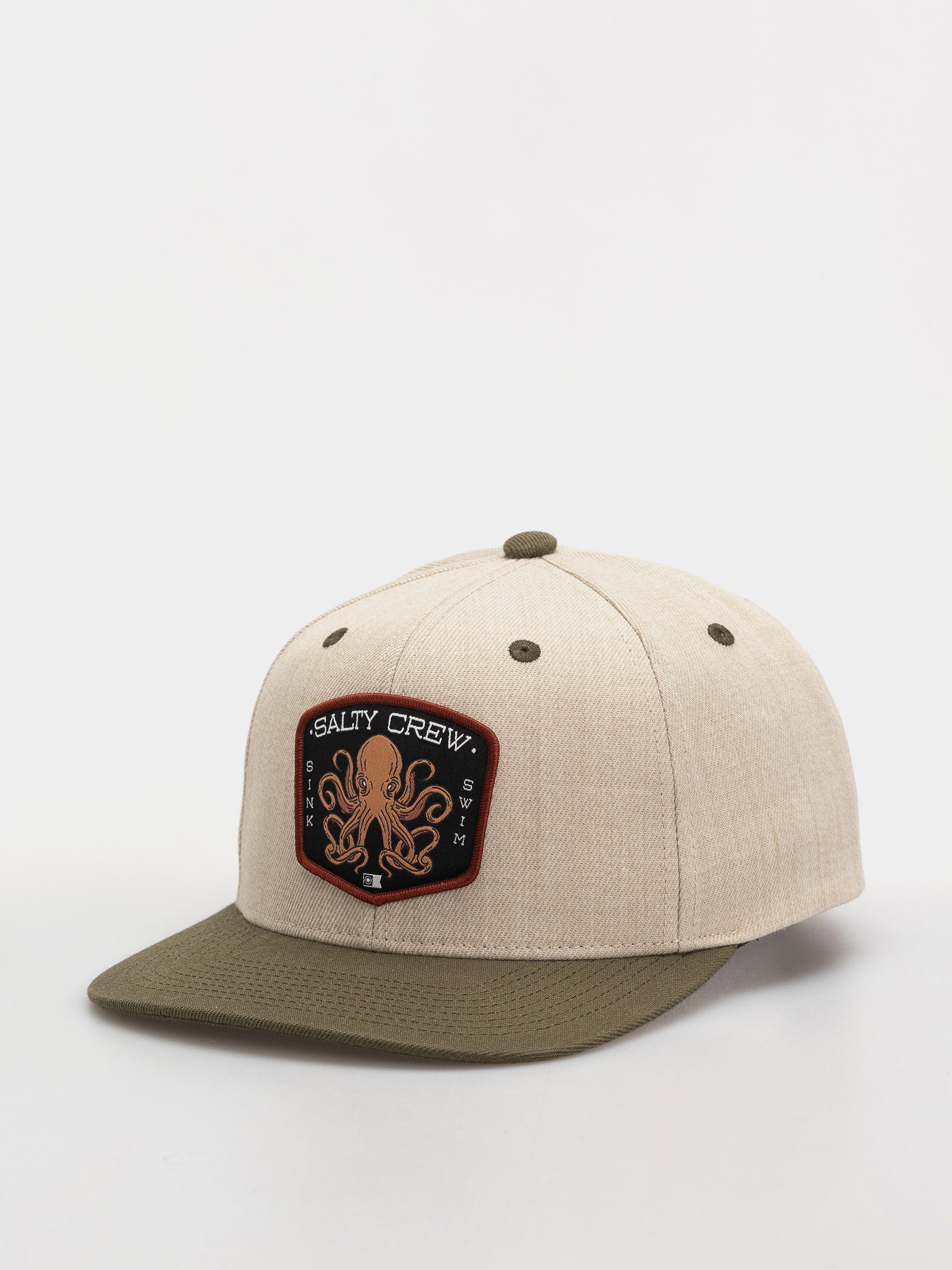 Ku0161iltovka  Salty Crew Tako Club Snapback (natural/olive)