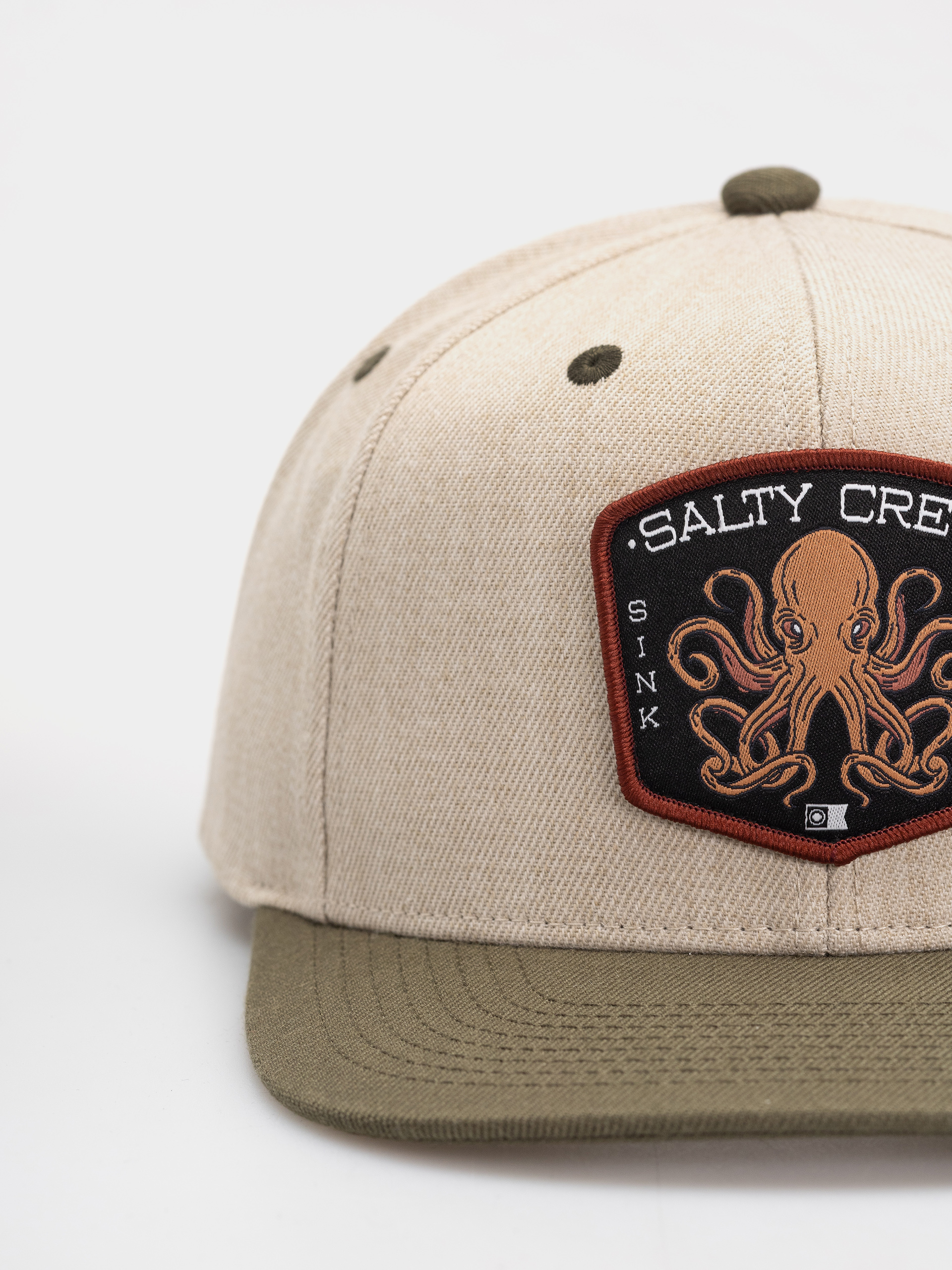Kšiltovka  Salty Crew Tako Club Snapback (natural/olive)