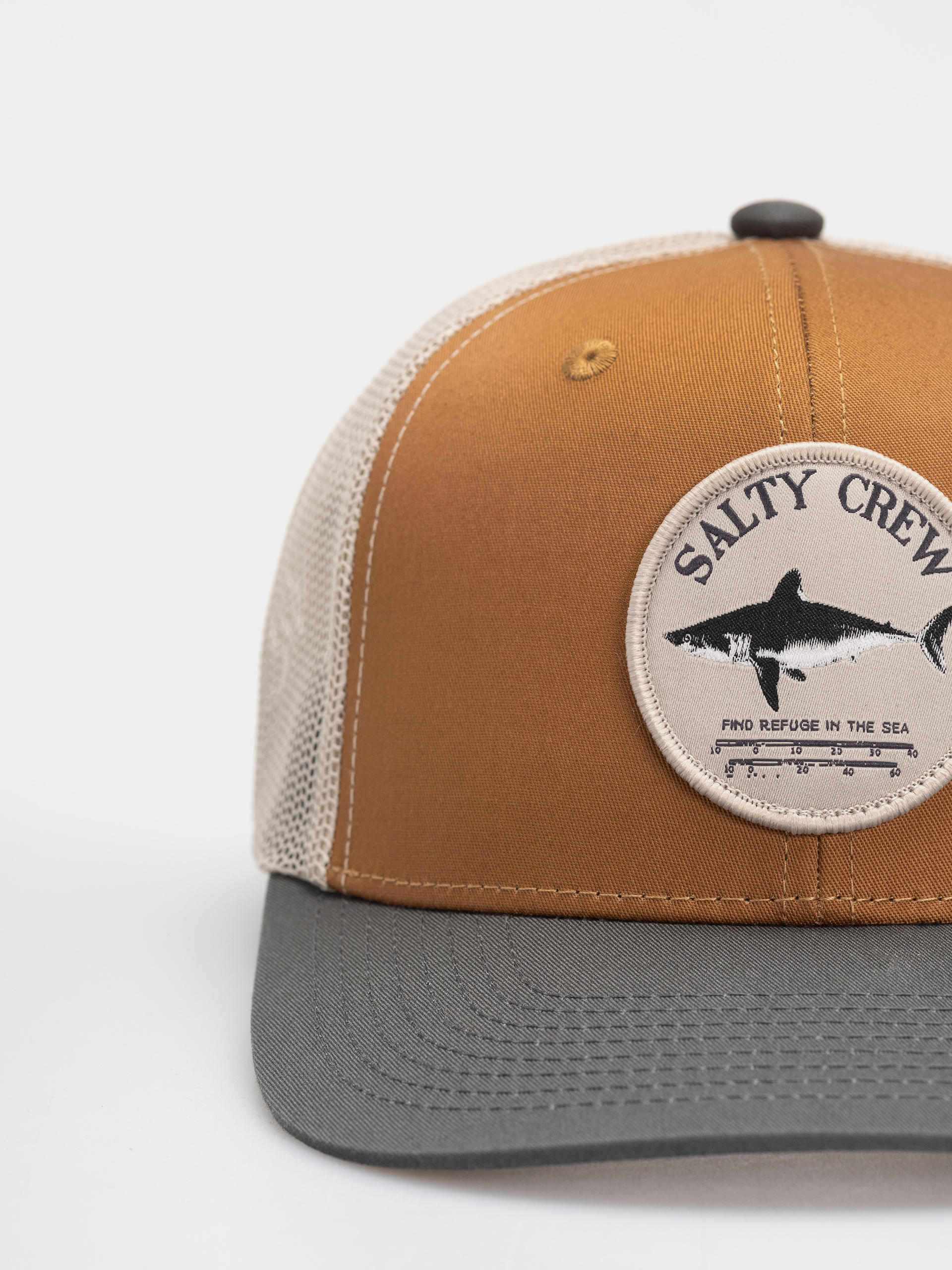 Kšiltovka  Salty Crew Bruce Trucker (brown/iron)