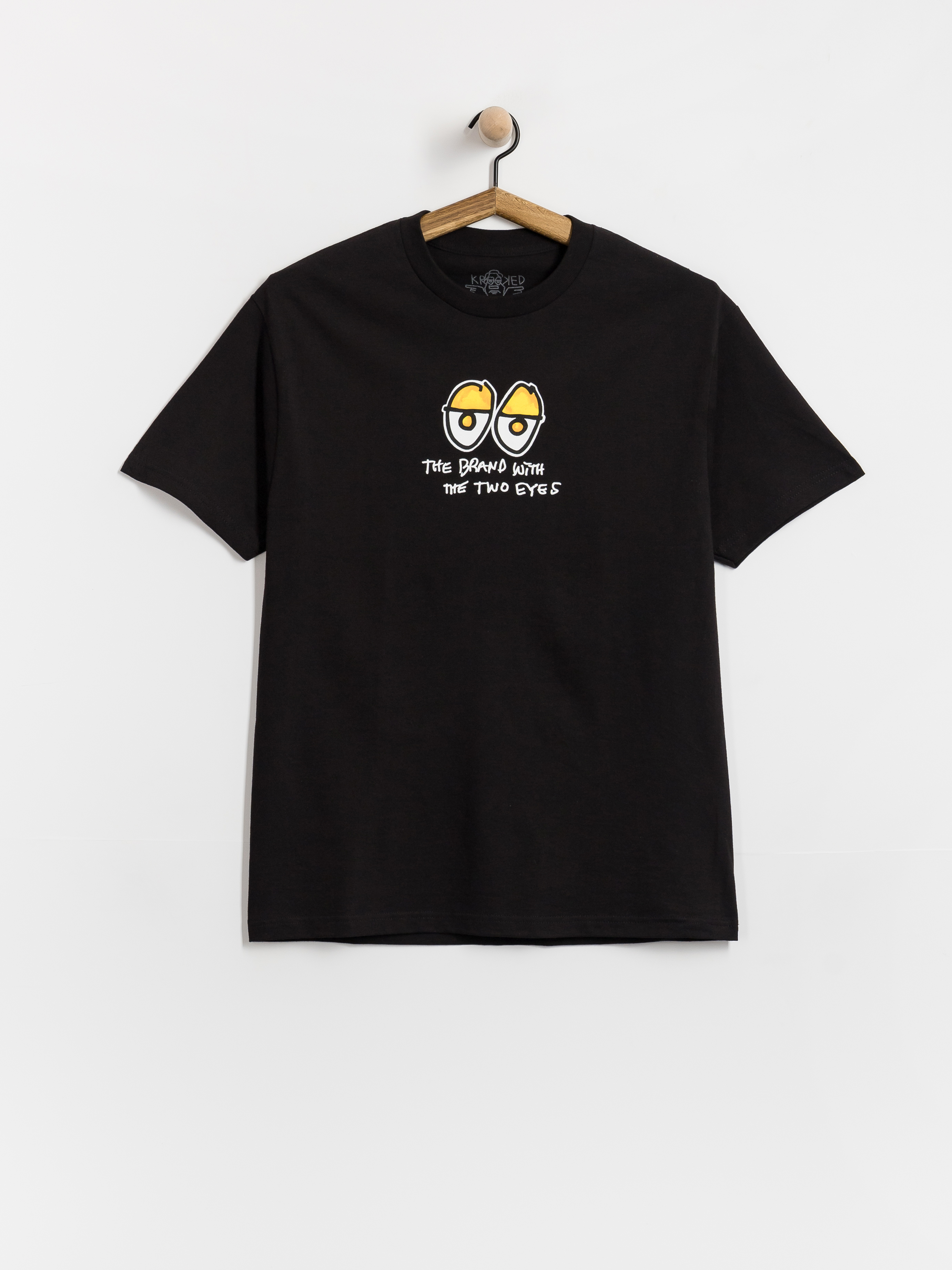 Tričko Krooked Two Eyes Fill (black w/multi color print)