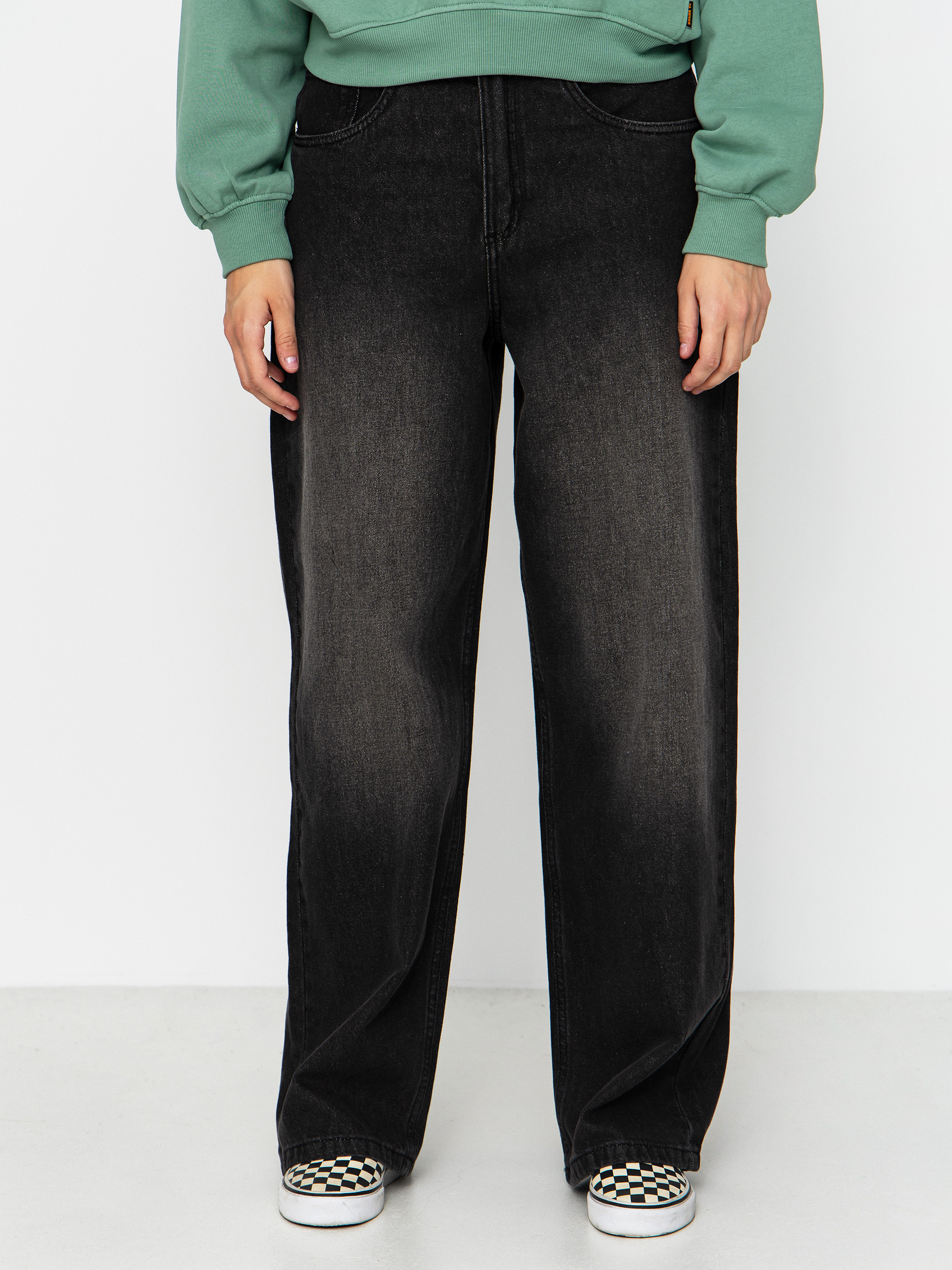 Kalhoty Vans Sirelle 5 Pocket Puddle Wmn (black)