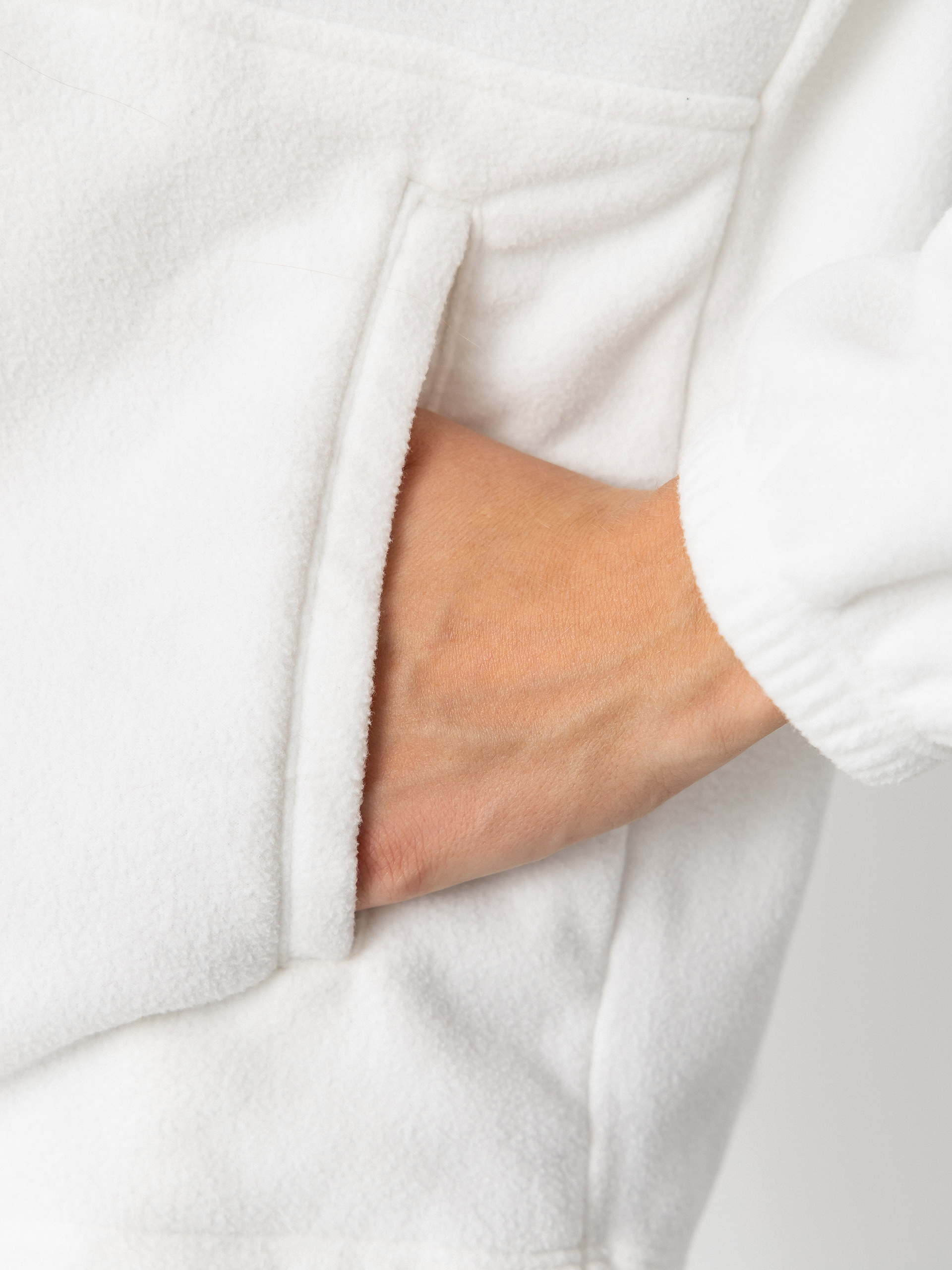 Dámský Fleecová mikina Patagonia Micro D 1/2 Zip (birch white)