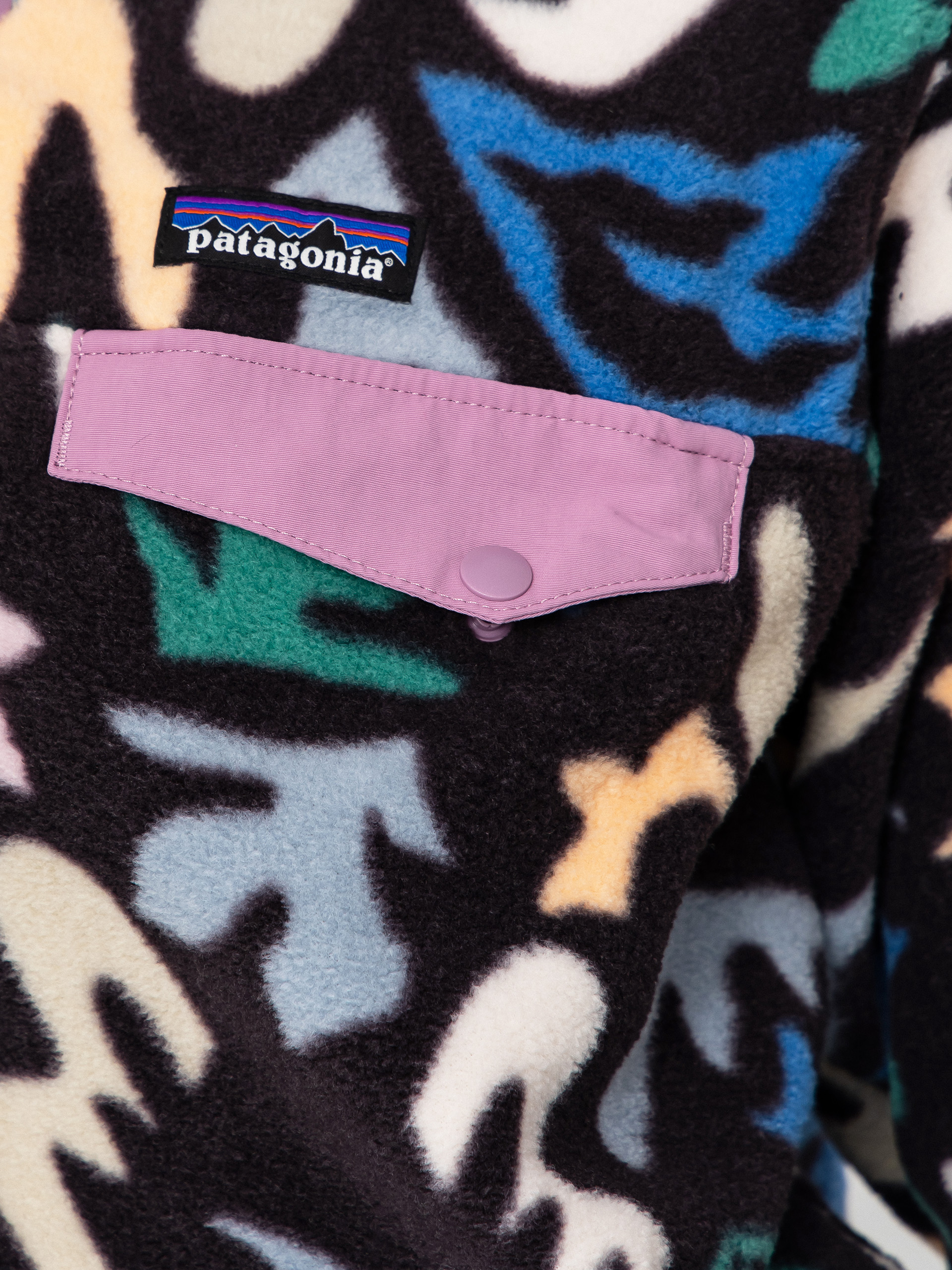 Dámský Fleecová mikina Patagonia Lightweight Synchilla Snap T (kaleido/black)