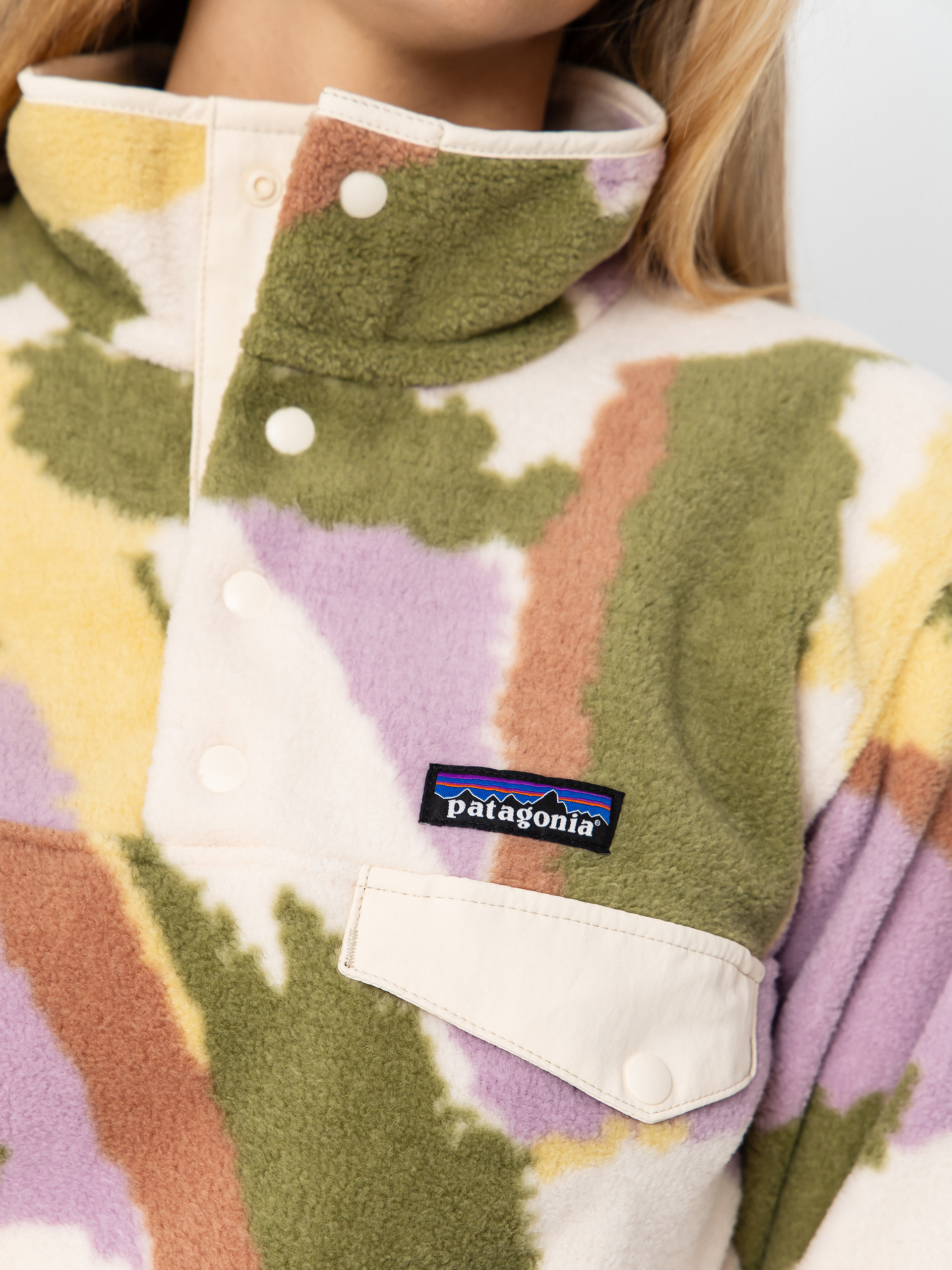 Dámský Fleecová mikina Patagonia Lightweight Synchilla Snap T (sunshine/natural)