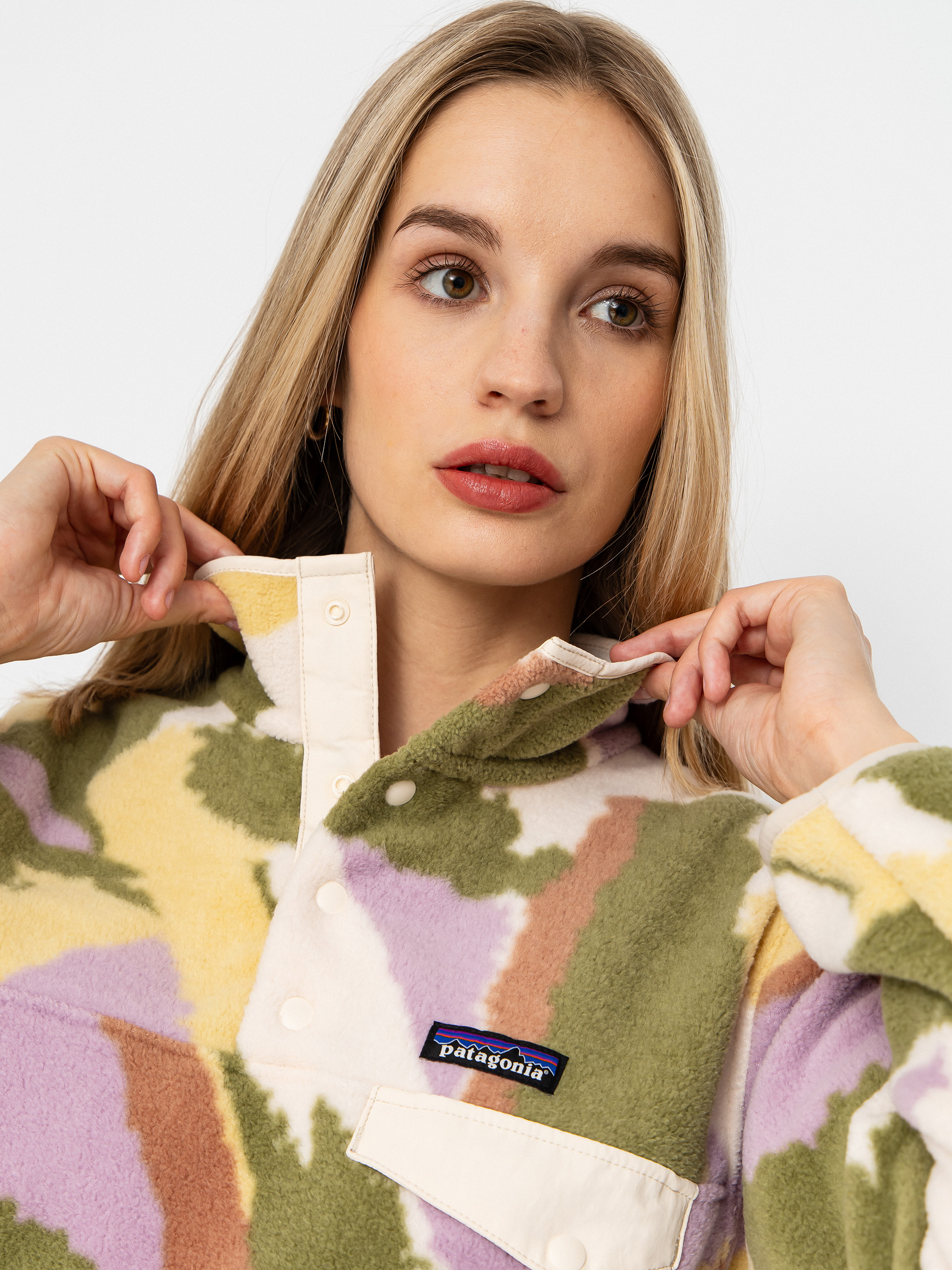 Dámský Fleecová mikina Patagonia Lightweight Synchilla Snap T (sunshine/natural)