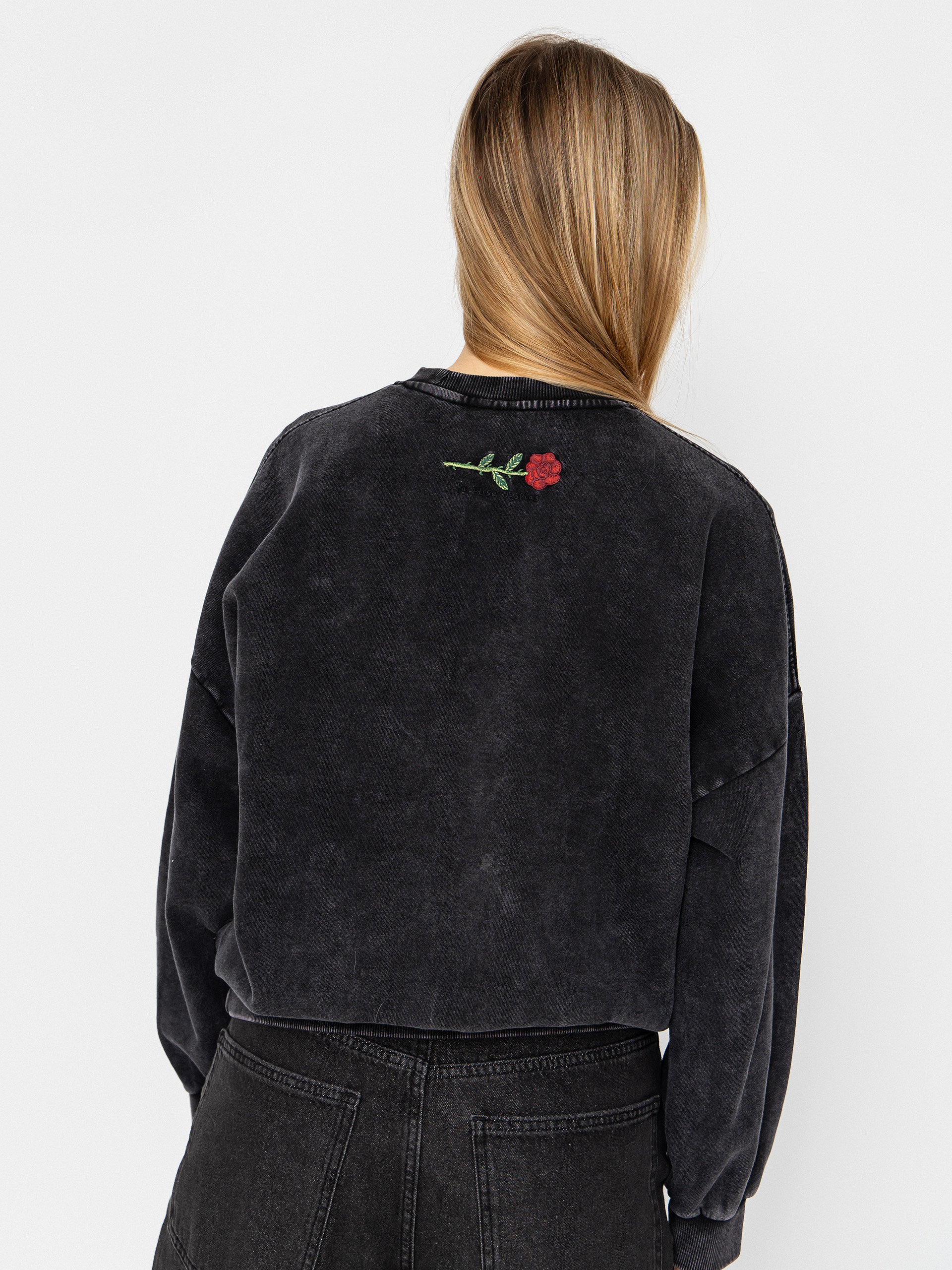 Mikina Volcom Fa Mickey Mason Crew Wmn (vintage black)