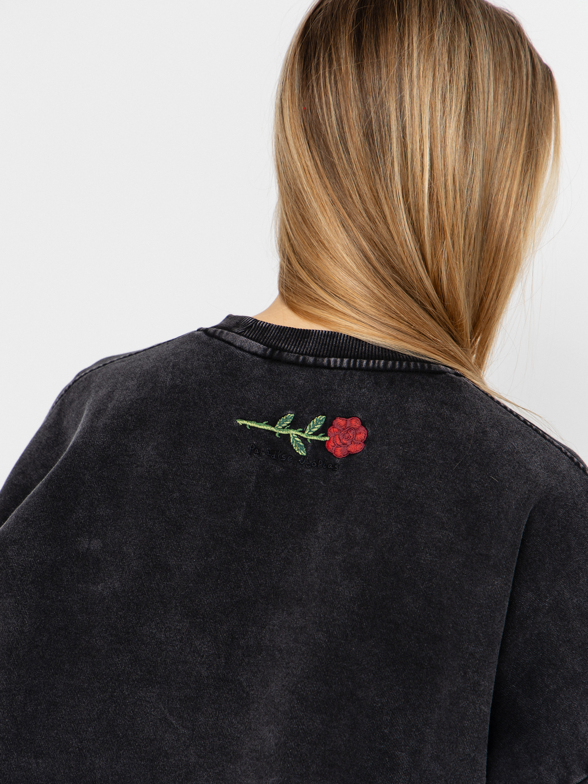 Mikina Volcom Fa Mickey Mason Crew Wmn (vintage black)