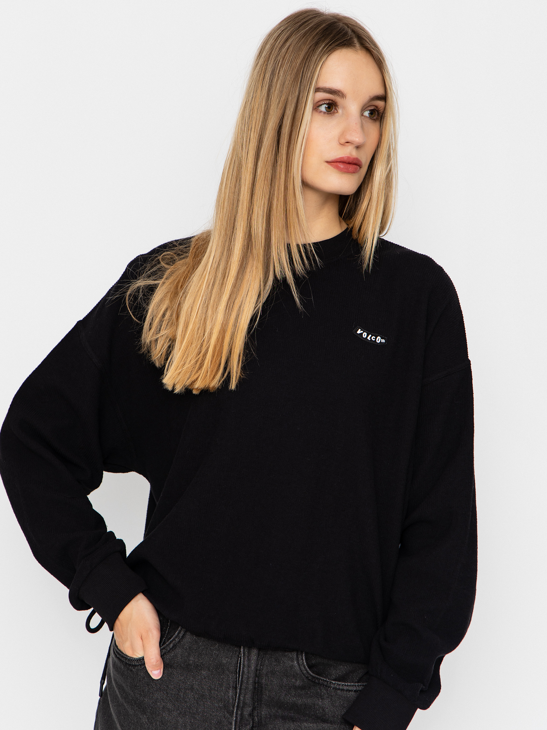 Mikina Volcom Sweeterry Crew Wmn (black)