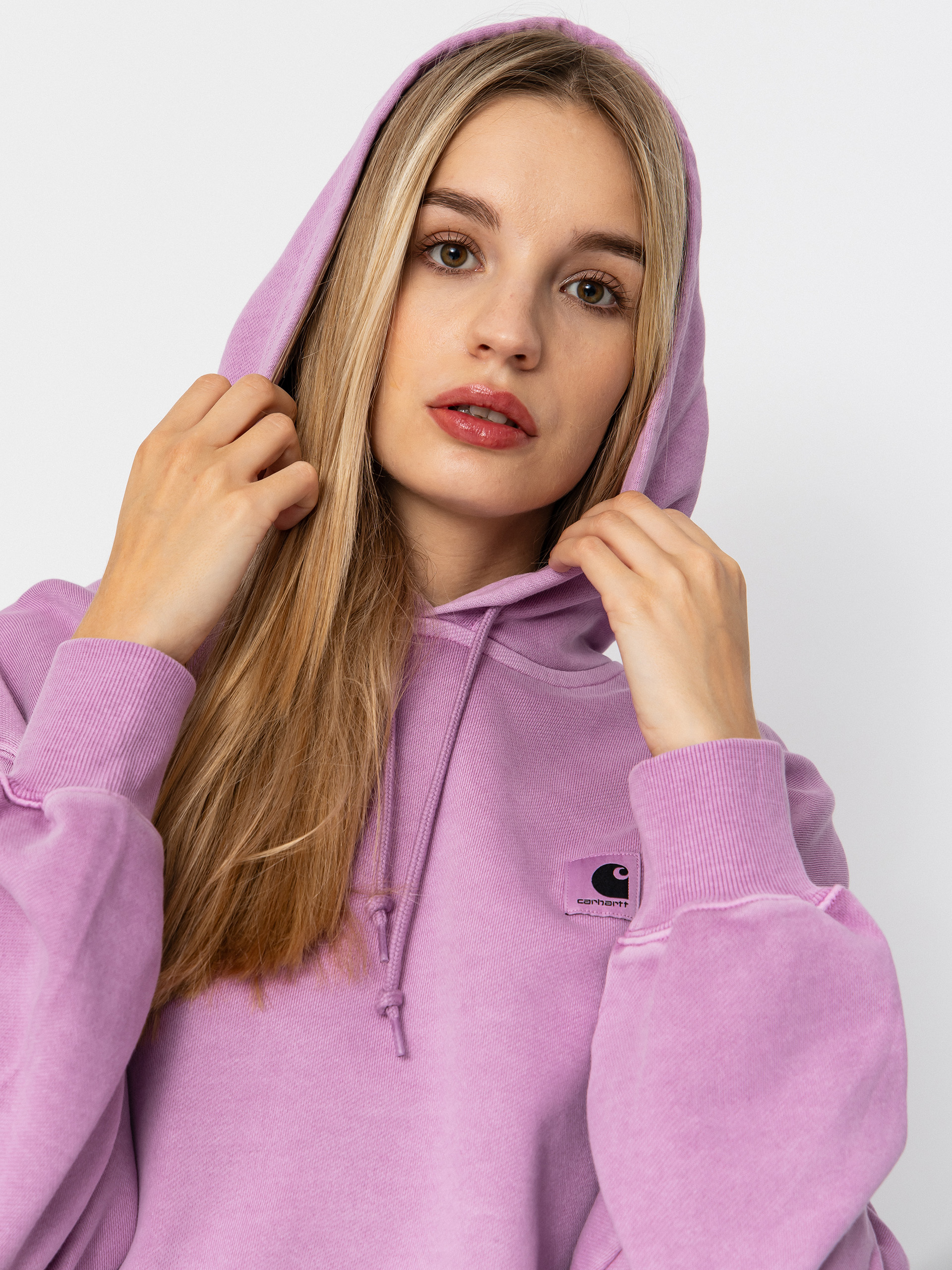 Mikina s kapucí Carhartt WIP Nelson HD Wmn (gentle purple)