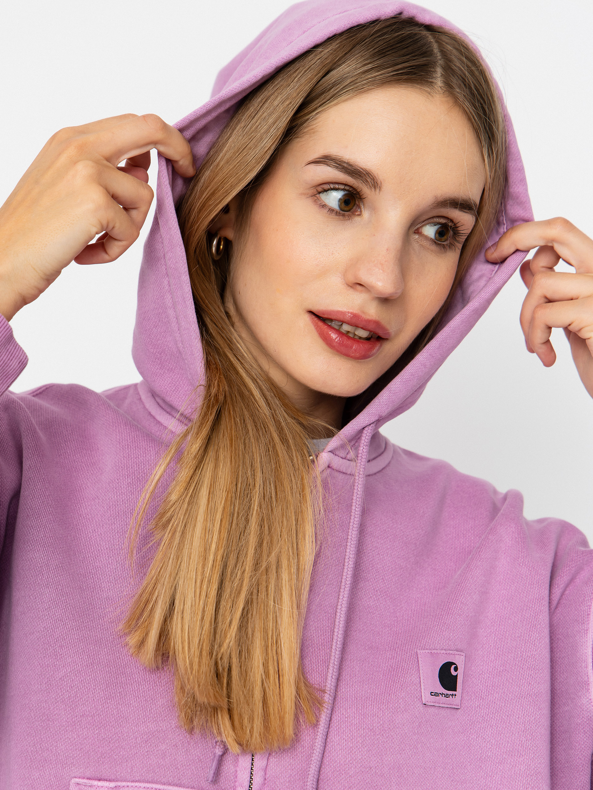 Mikina s kapucí Carhartt WIP Nelson ZHD Wmn (gentle purple)