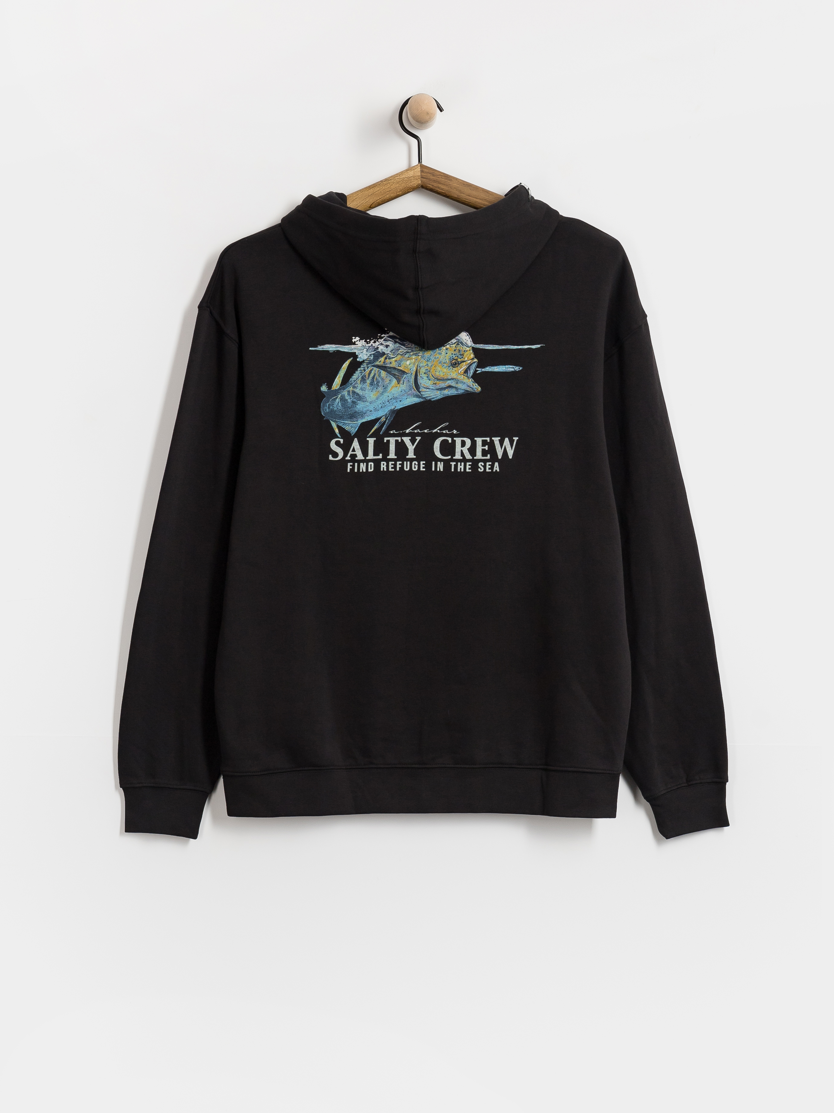 Mikina s kapucí Salty Crew Mahi Surface HD (black)