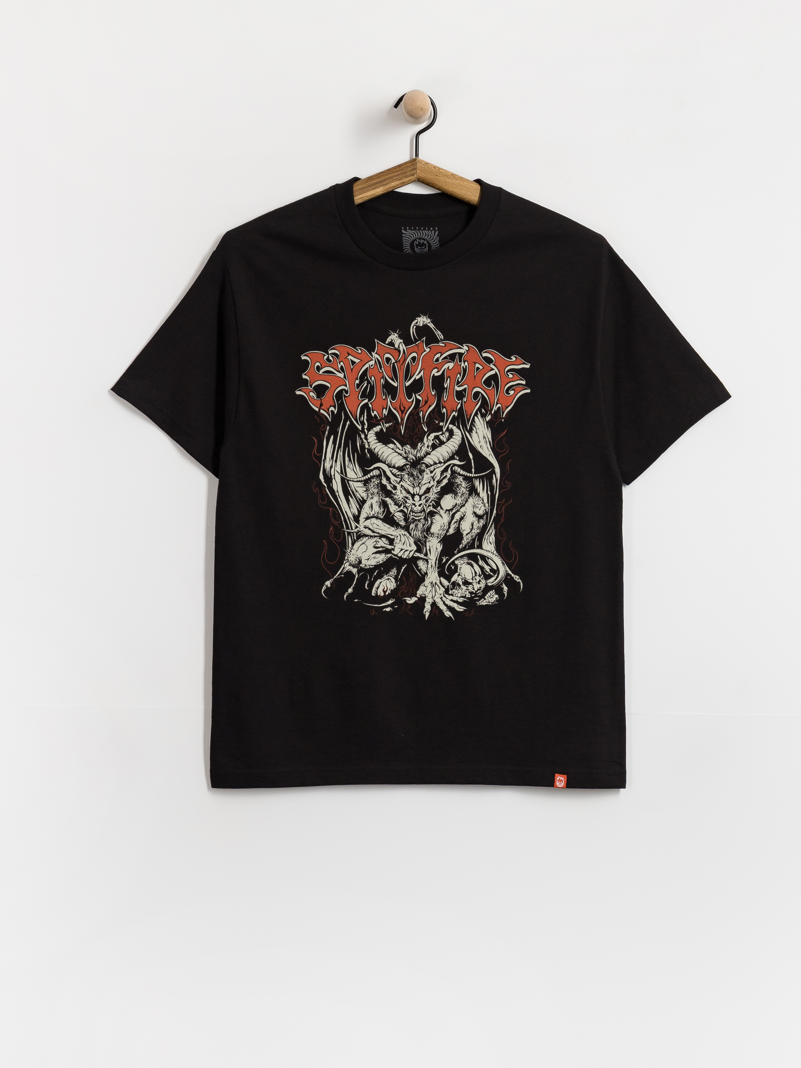 Tričko Spitfire Demon (black w/multi color discharge print)