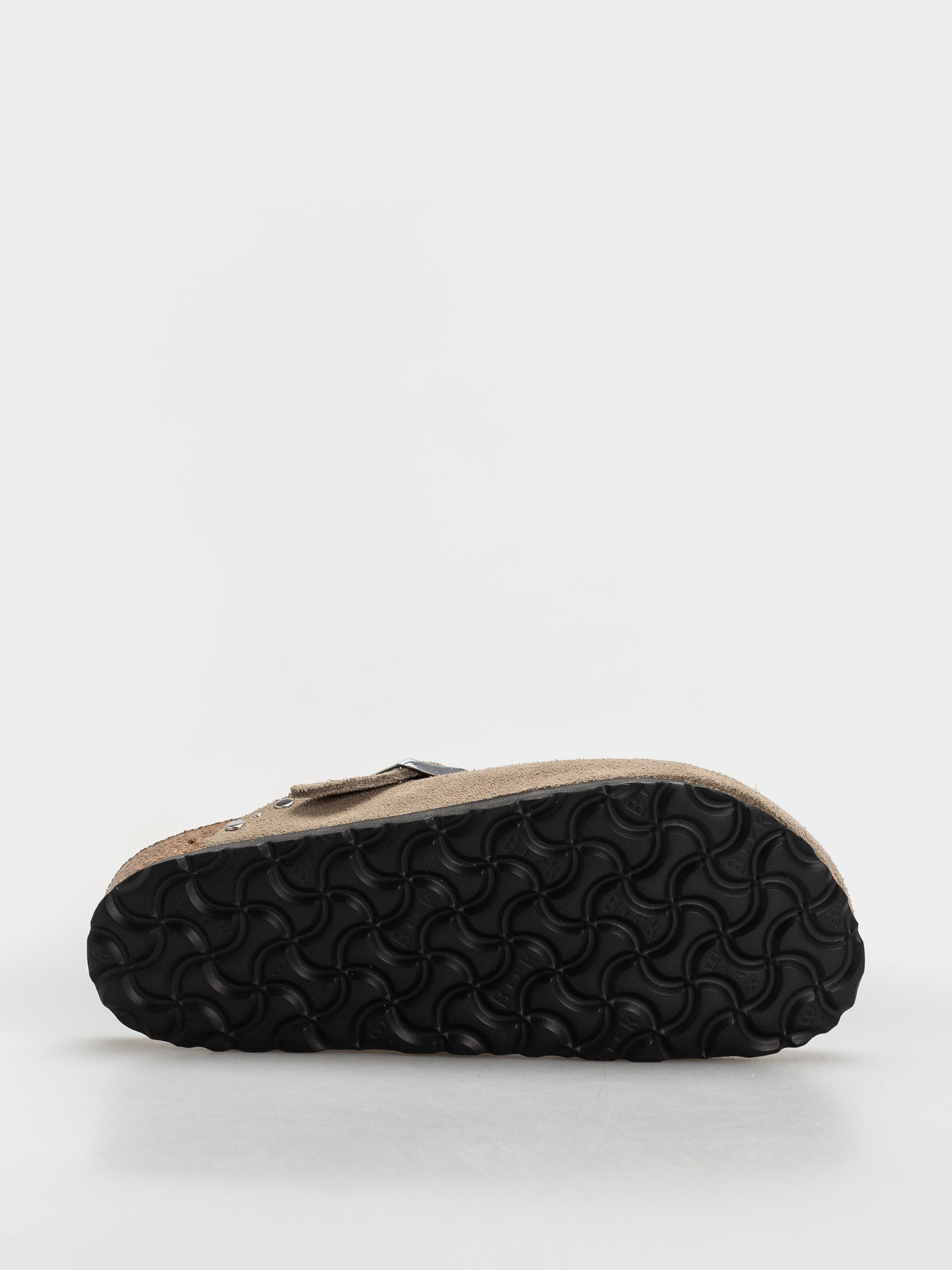 Plážovky Birkenstock Boston Rivets Suede Leather Narrow Wmn (taupe)