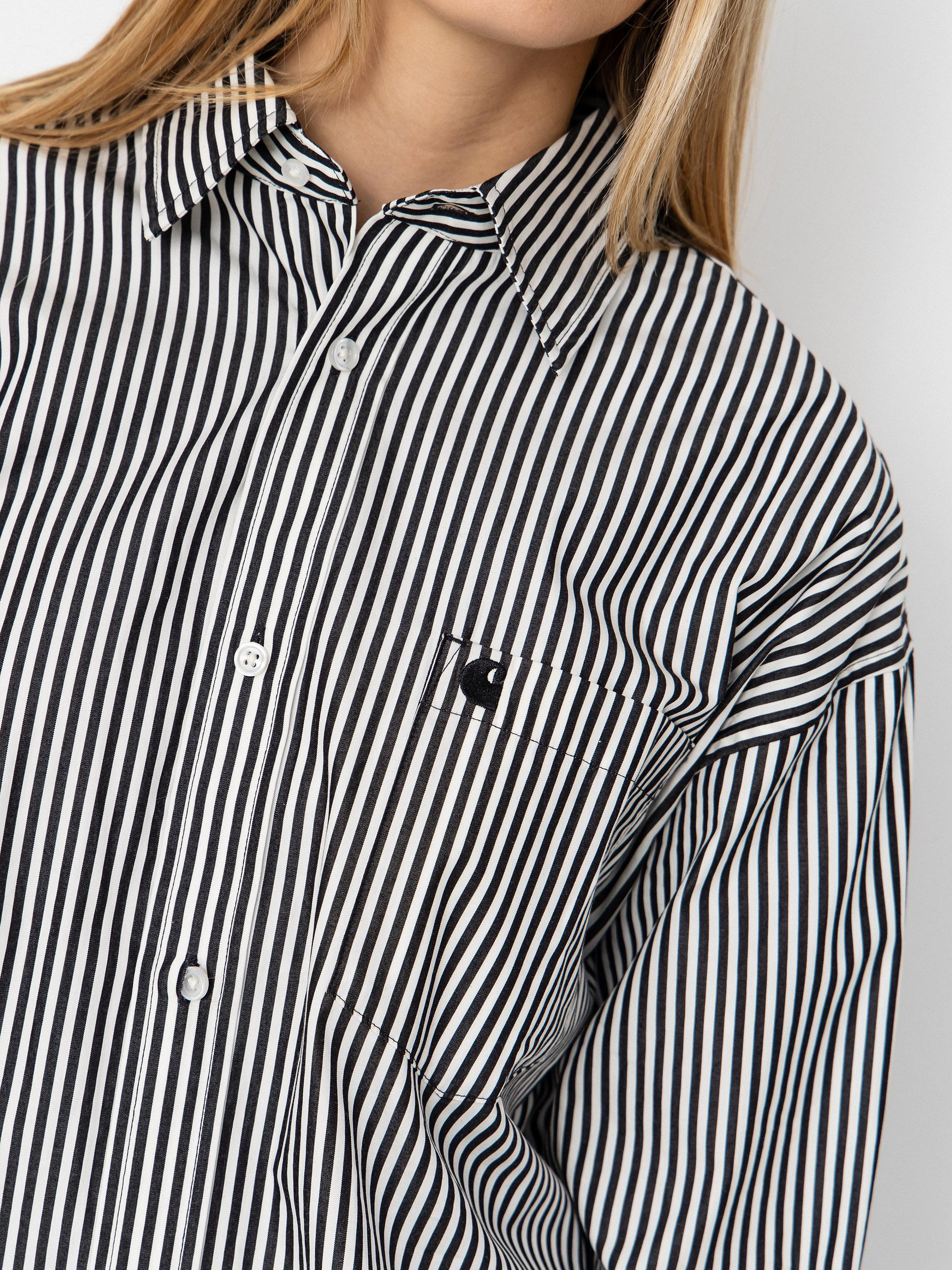 Košile Carhartt WIP Daldry Wmn (daldry stripe/black/wax)