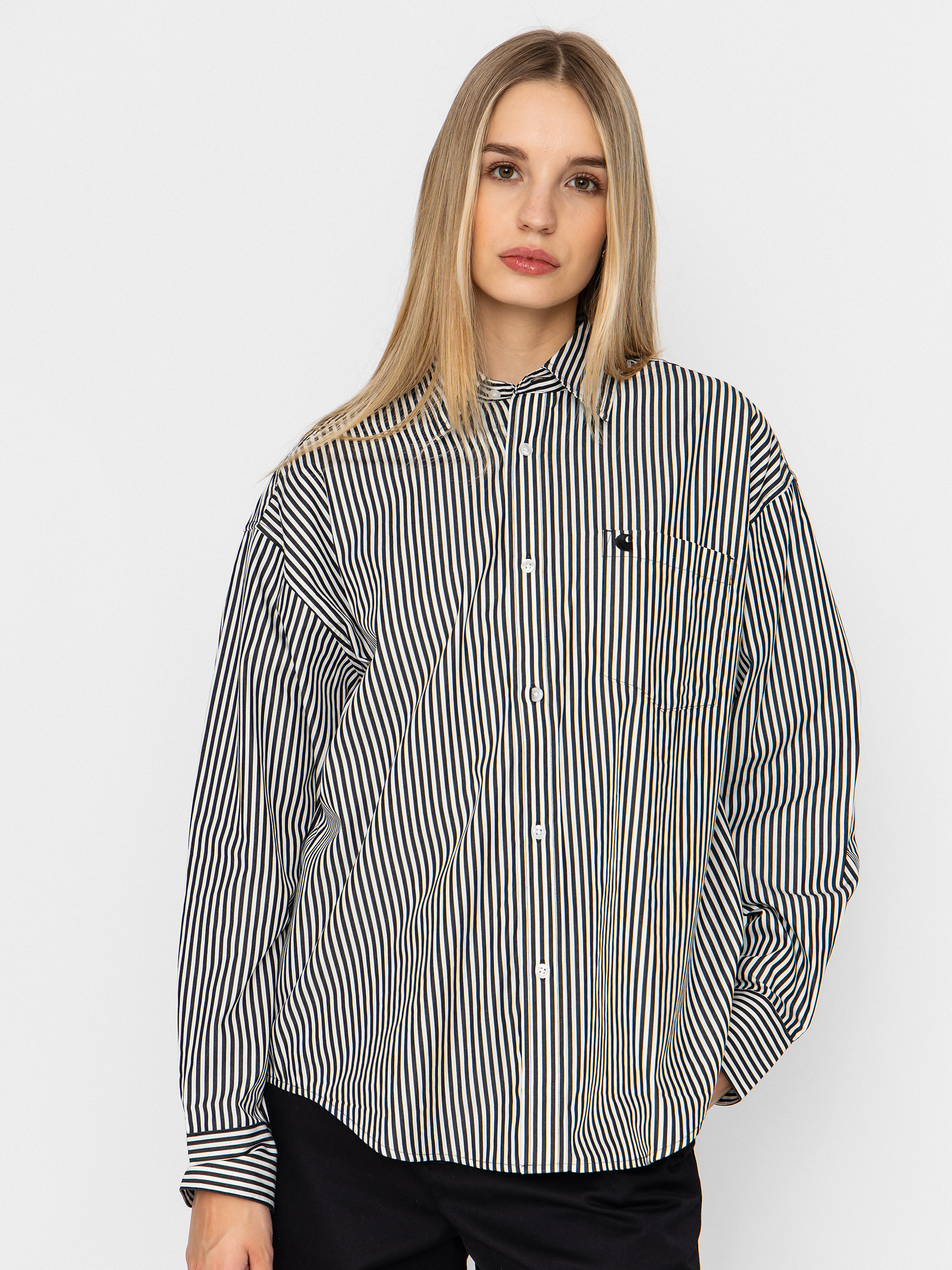 Košile Carhartt WIP Daldry Wmn (daldry stripe/black/wax)