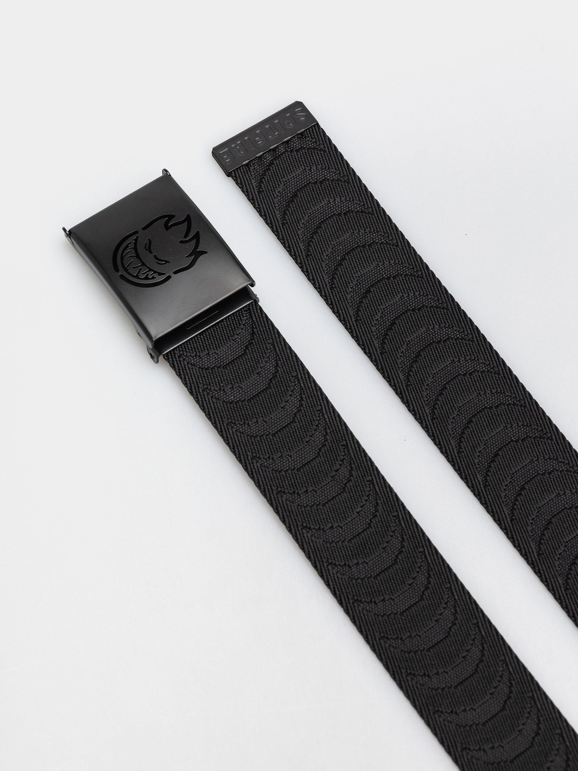 Pásek Spitfire Bighead Cut Out Crescent Jaquard (black/black)