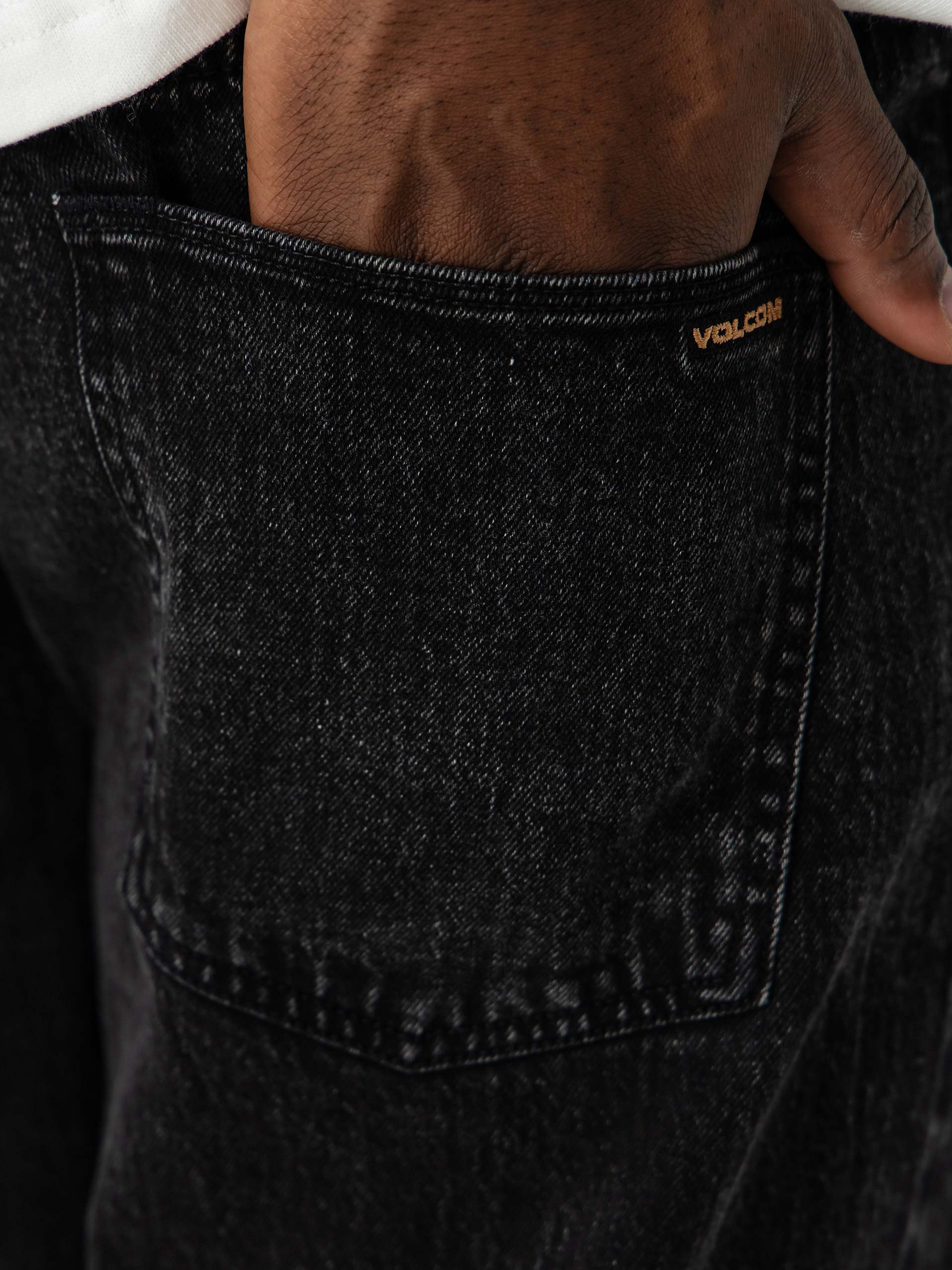 Kalhoty Volcom Fivedown (blackity black)