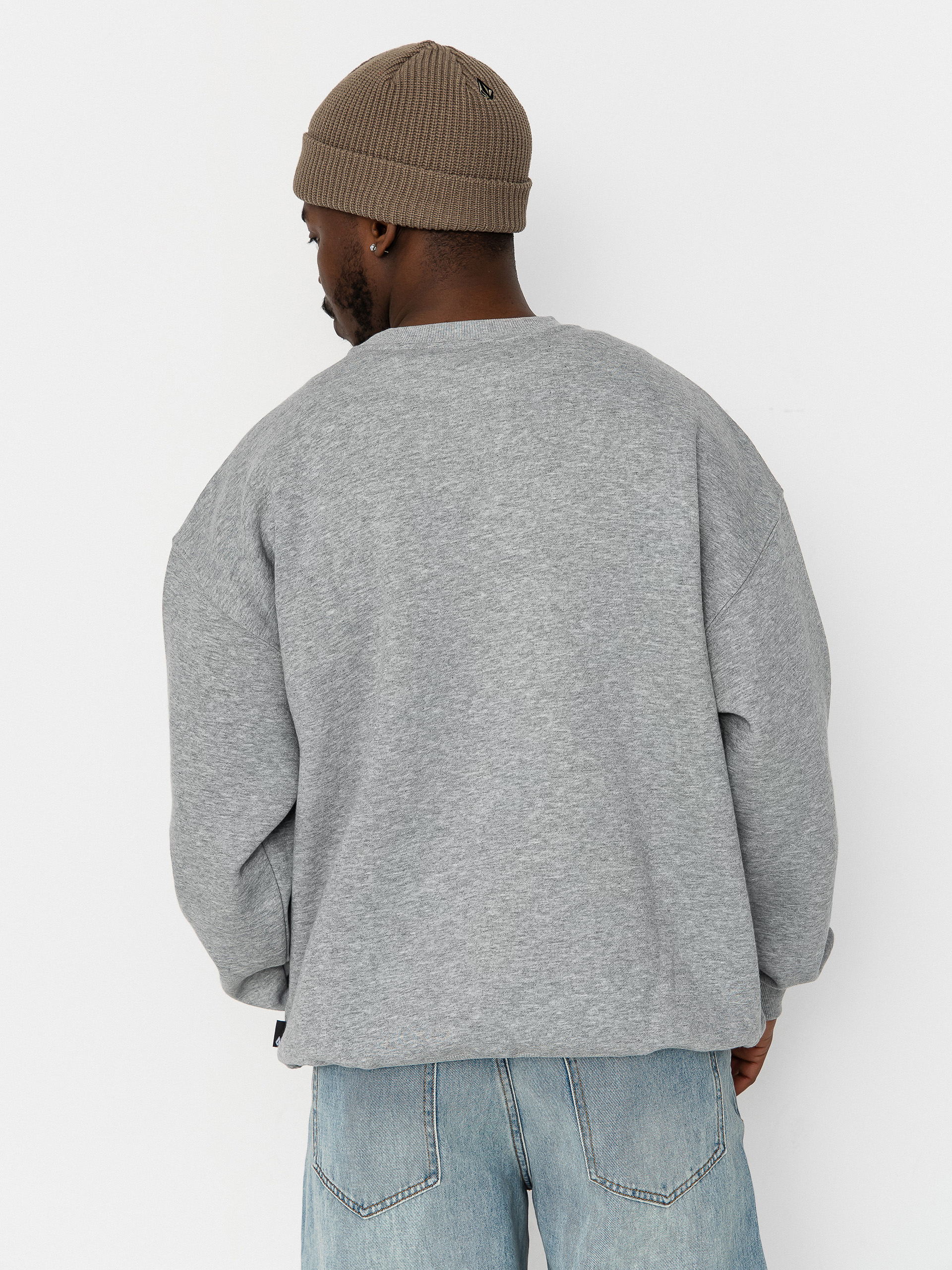 Mikina Volcom Rockout Crew (heather grey)
