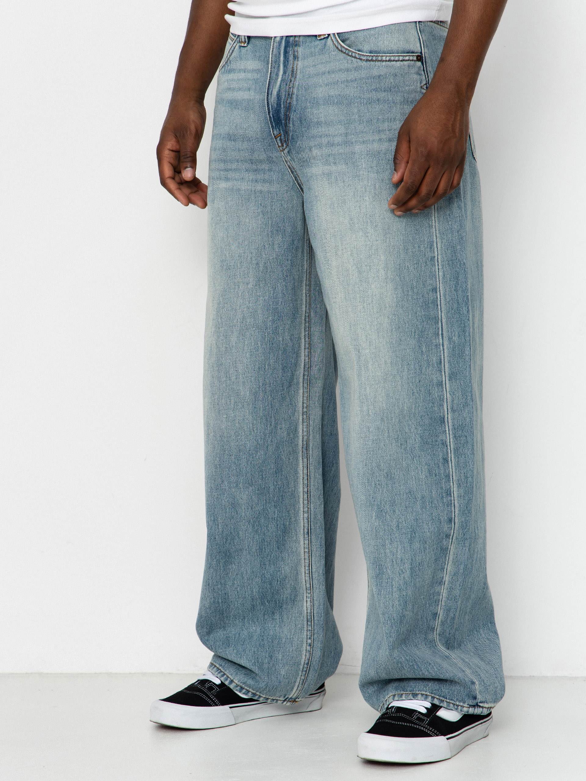 Kalhoty Volcom Beeggys Wmn (dusty blue wash)